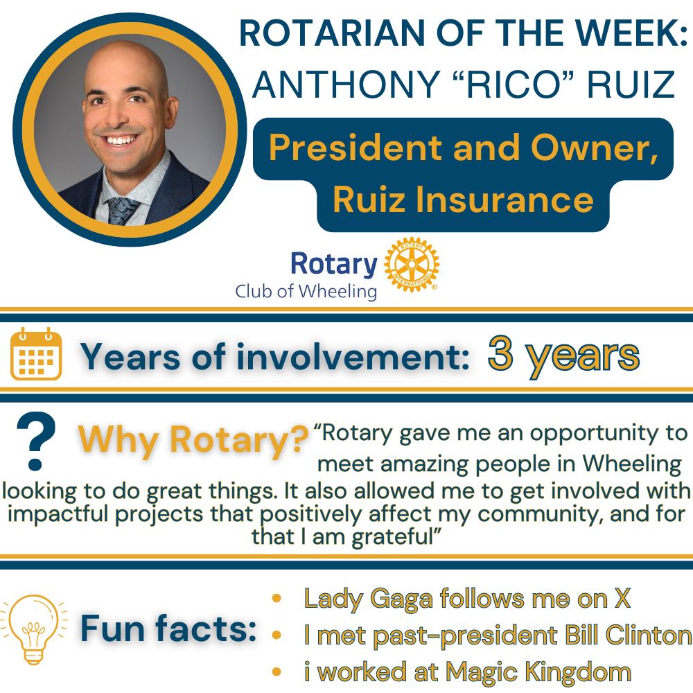 Rotary - Welcome to... Rotarian of the Week! We are starting with our ...