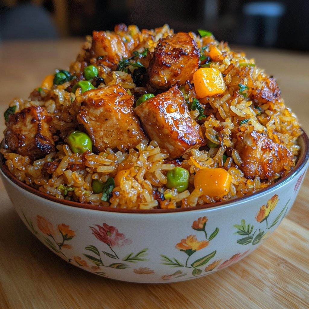 Petite - Riz sauté au poulet et petits légumes façon wok Pour 4 ...