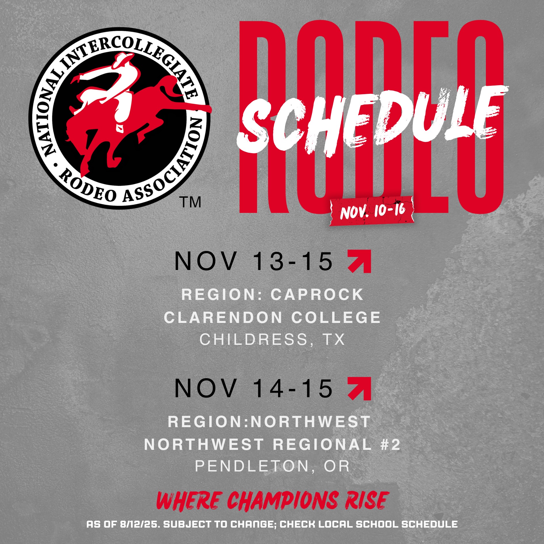 🚨 The Sonny... - National Intercollegiate Rodeo Association | Facebook