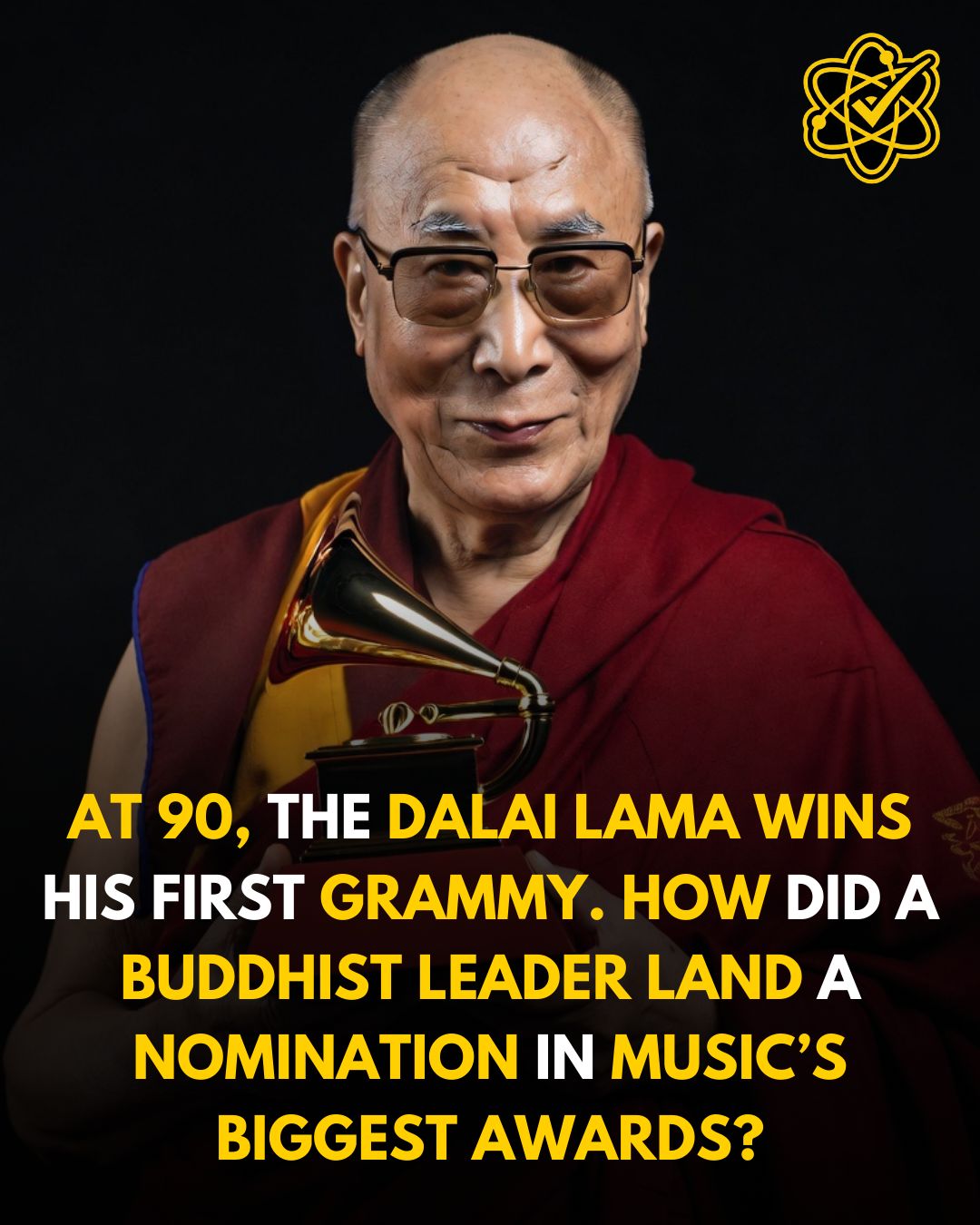 Dalai Lama wins Grammy at 90 with debut album Inner World