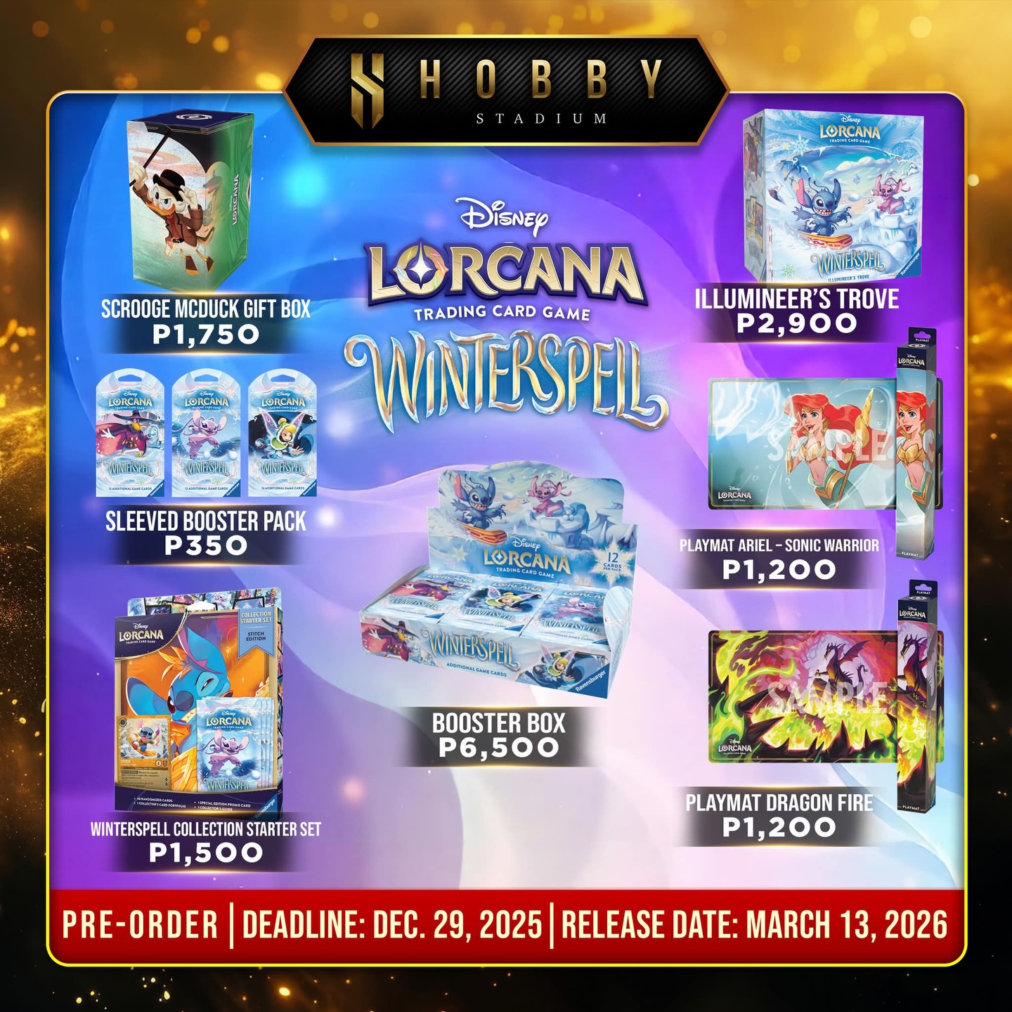 lorcana starter decks pre order Disney The First Chapter Japanese Pre-Order  TCG Corner including one foil card each of Moana and Mickey Mouse as Wayward Sorcerer Disney Lorcana Winterspell Pre Order