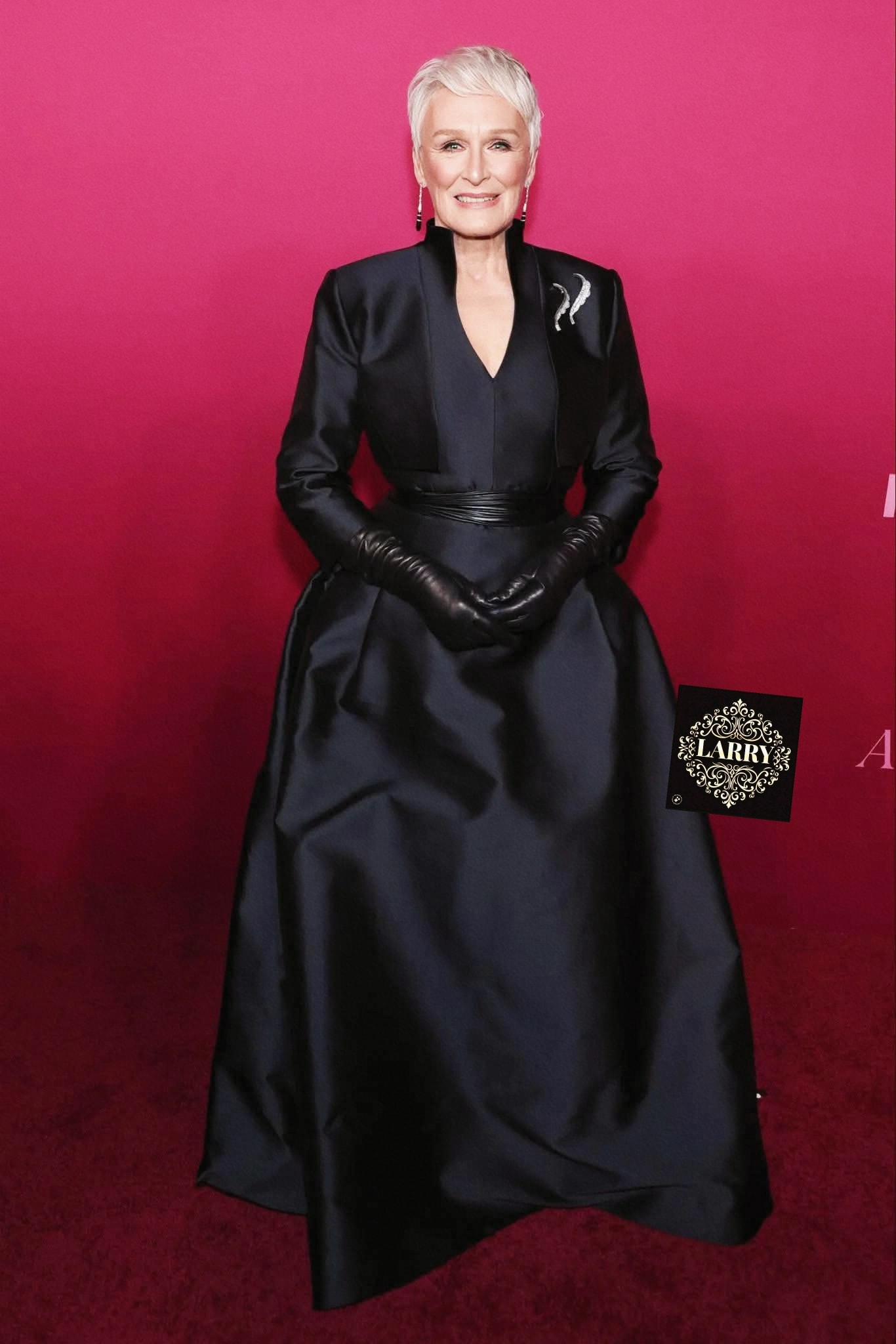 black v neck evening dress Fast Delivery Plus Size Ruffle V-Neck A-Line Floor Length A Glamorous Form Fitting Long Sleeve Black Dress Length:36-37 Sale Event: 2025_3/20_Tyler_McGillivary