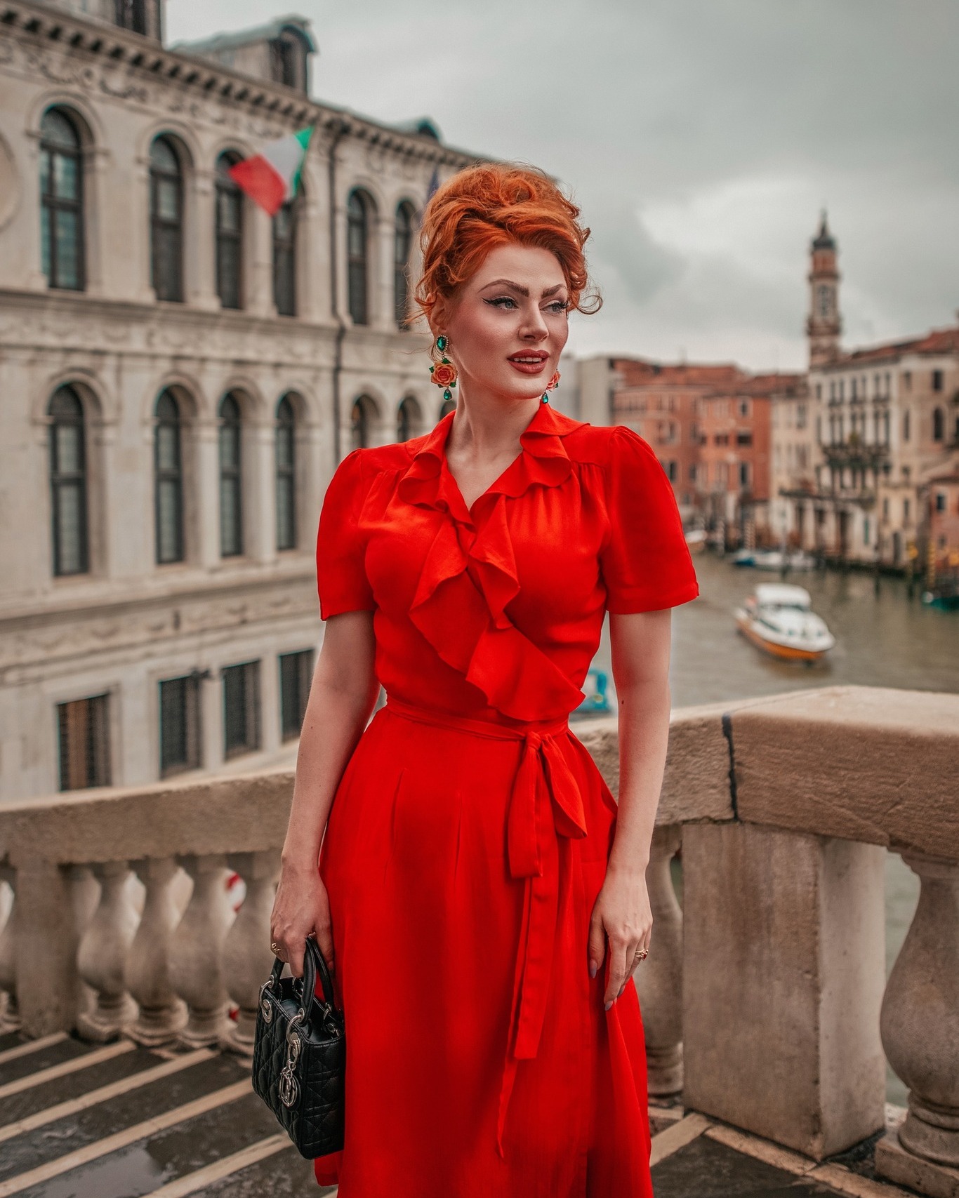 A closer look at this gorgeous Raspberry Red dress from Coco Doll, retailing at €212