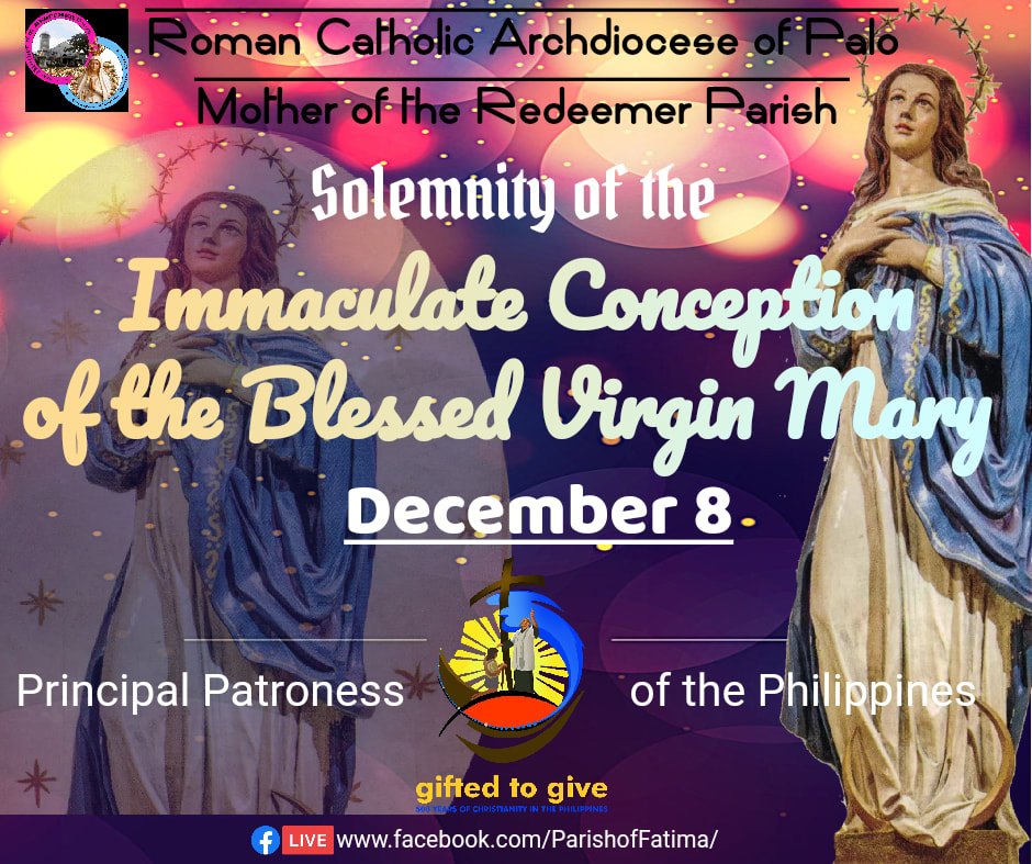 December 8 is the Solemnity of the Blessed Virgin Mary, Principal ...