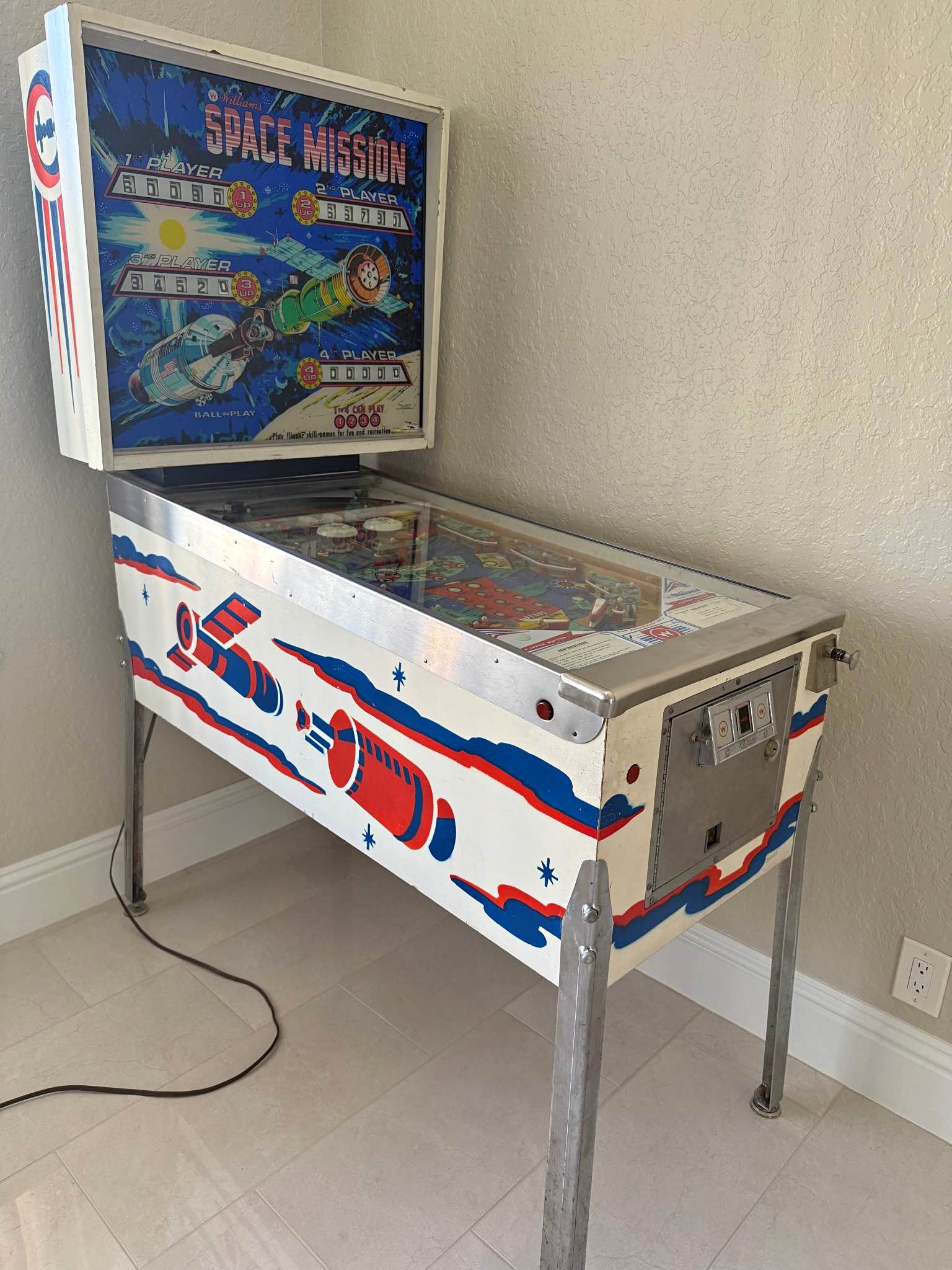1975 Space Mission Pinball machine - Slot Machines - Coral Springs ...