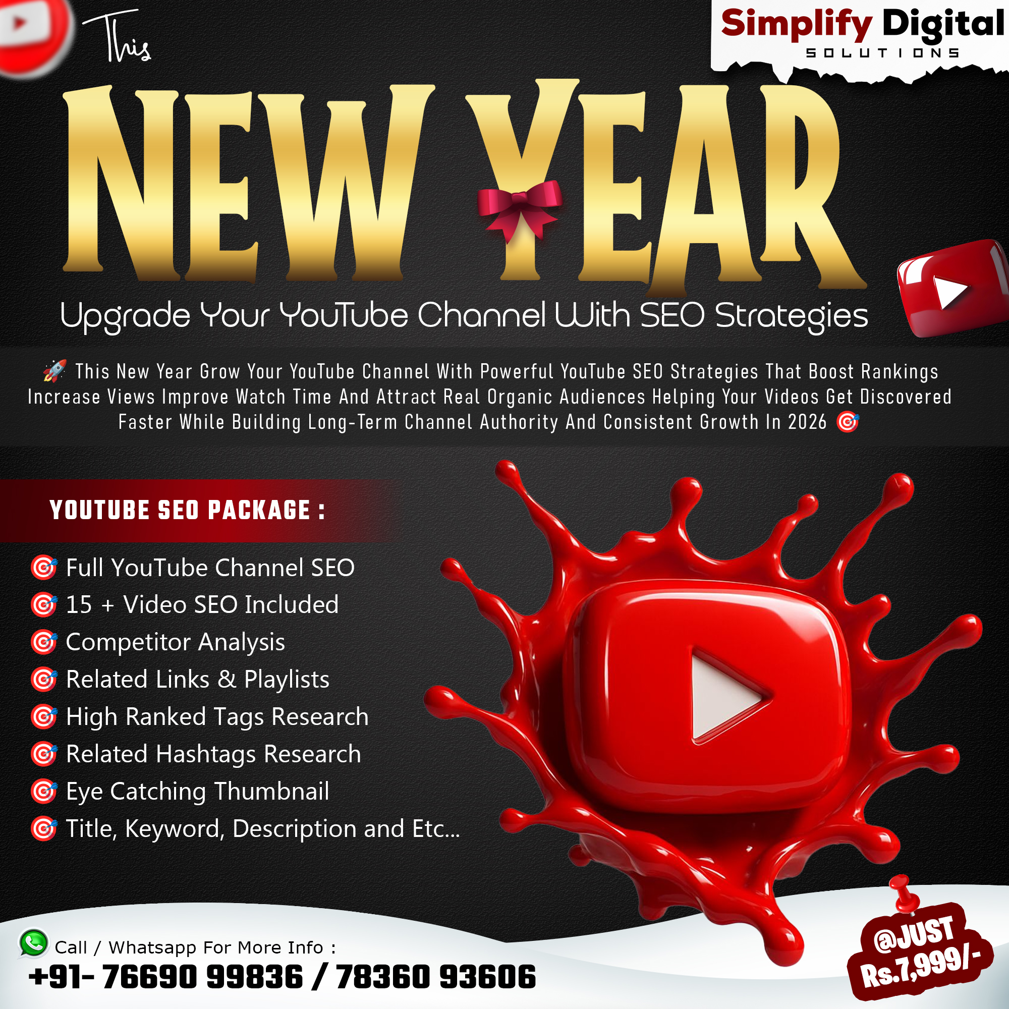 Simplify - 100% Real, Organic And Guarantee 𝗬𝗢𝗨𝗧𝗨𝗕𝗘 𝗦𝗜𝗟𝗩𝗘𝗥 𝗣𝗟𝗔𝗬 𝗕𝗨𝗧𝗧𝗢𝗡 ...