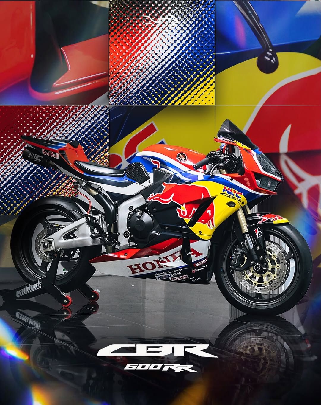 CBR600RR in classic HRC livery credit @aldo.one3motoshop