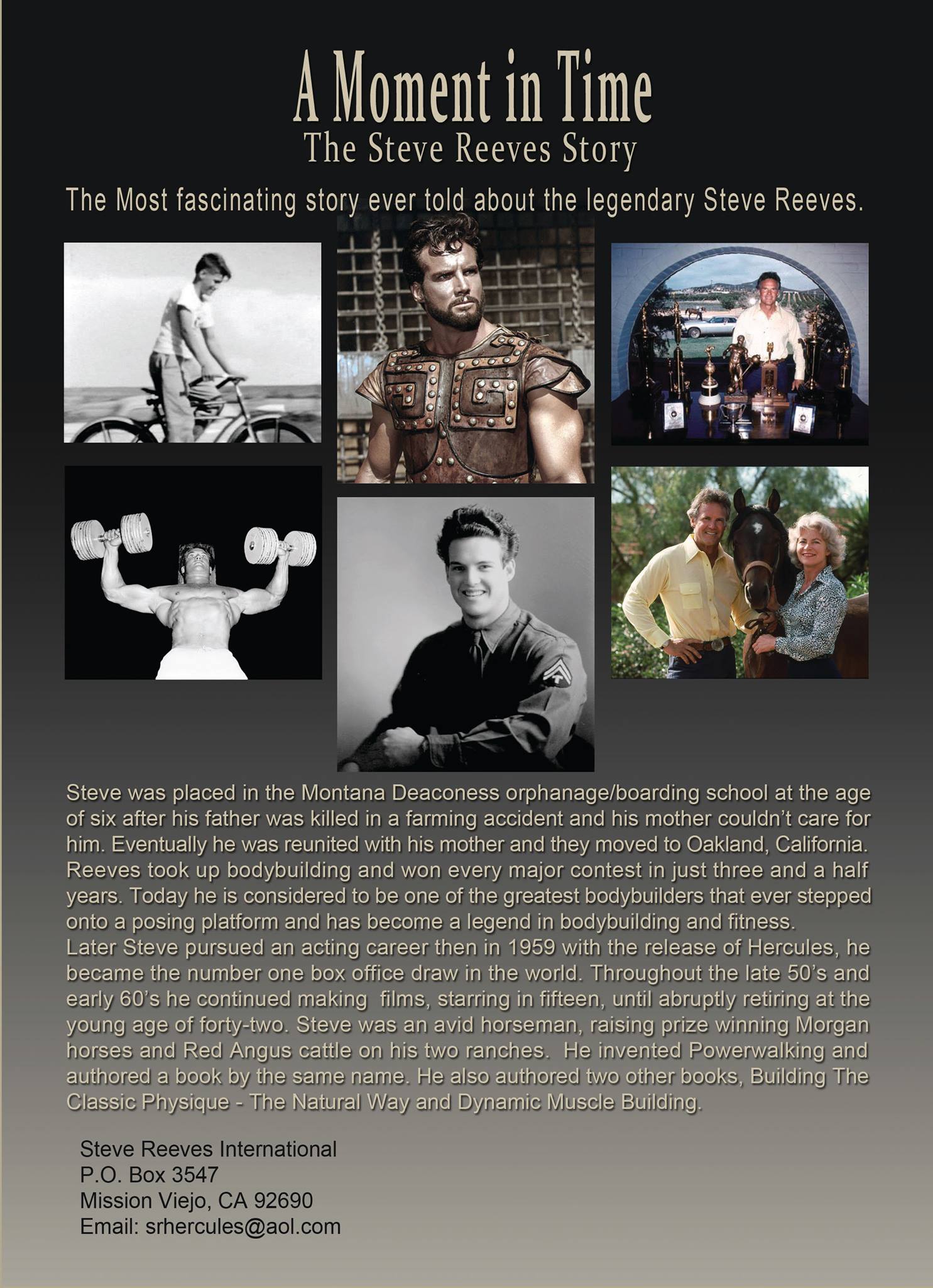 Steve Reeves - The New Steve Reeves biography is ready to...