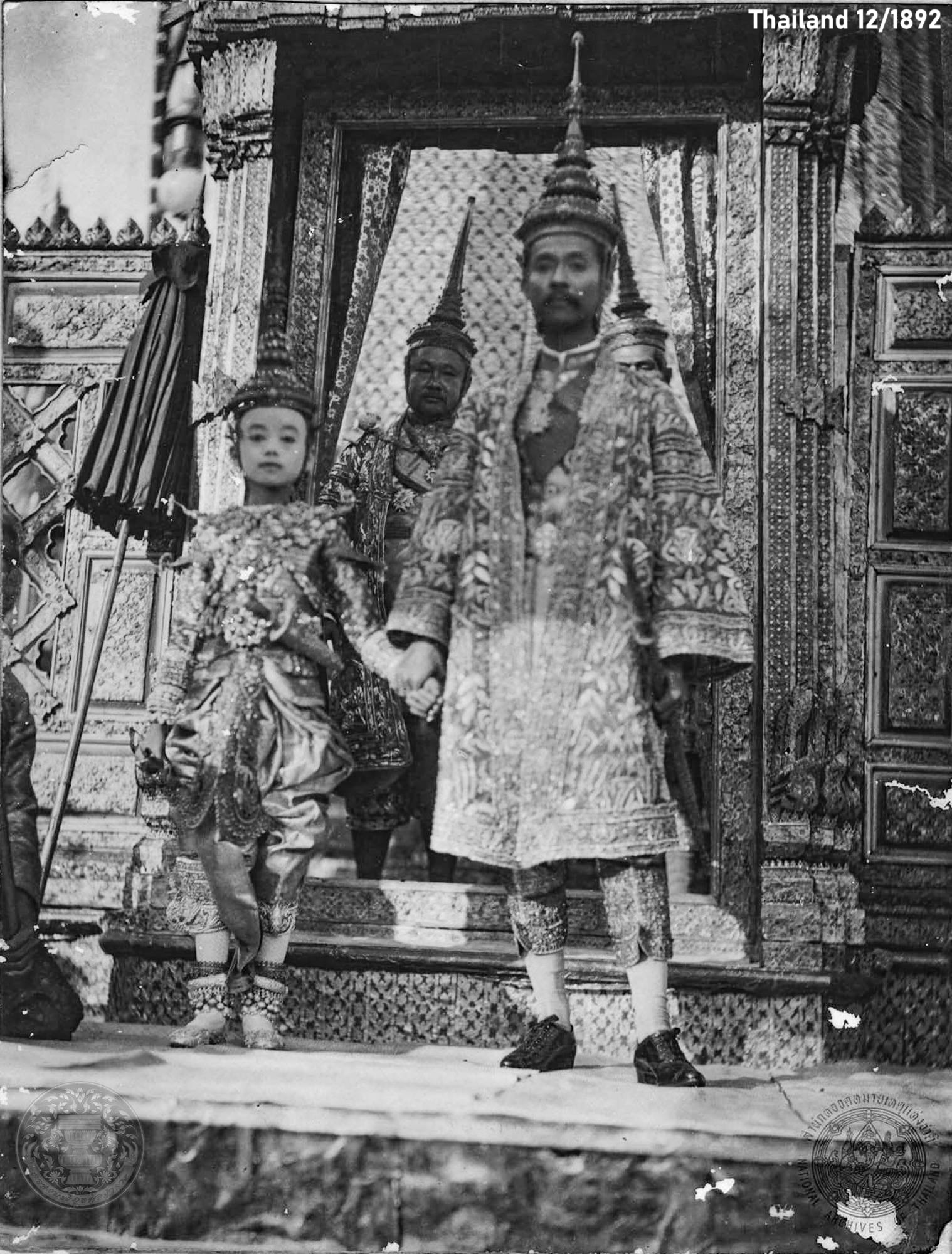Thai - Past Photo of King Chulalongkorn (Rama V) and the Young Prince ...