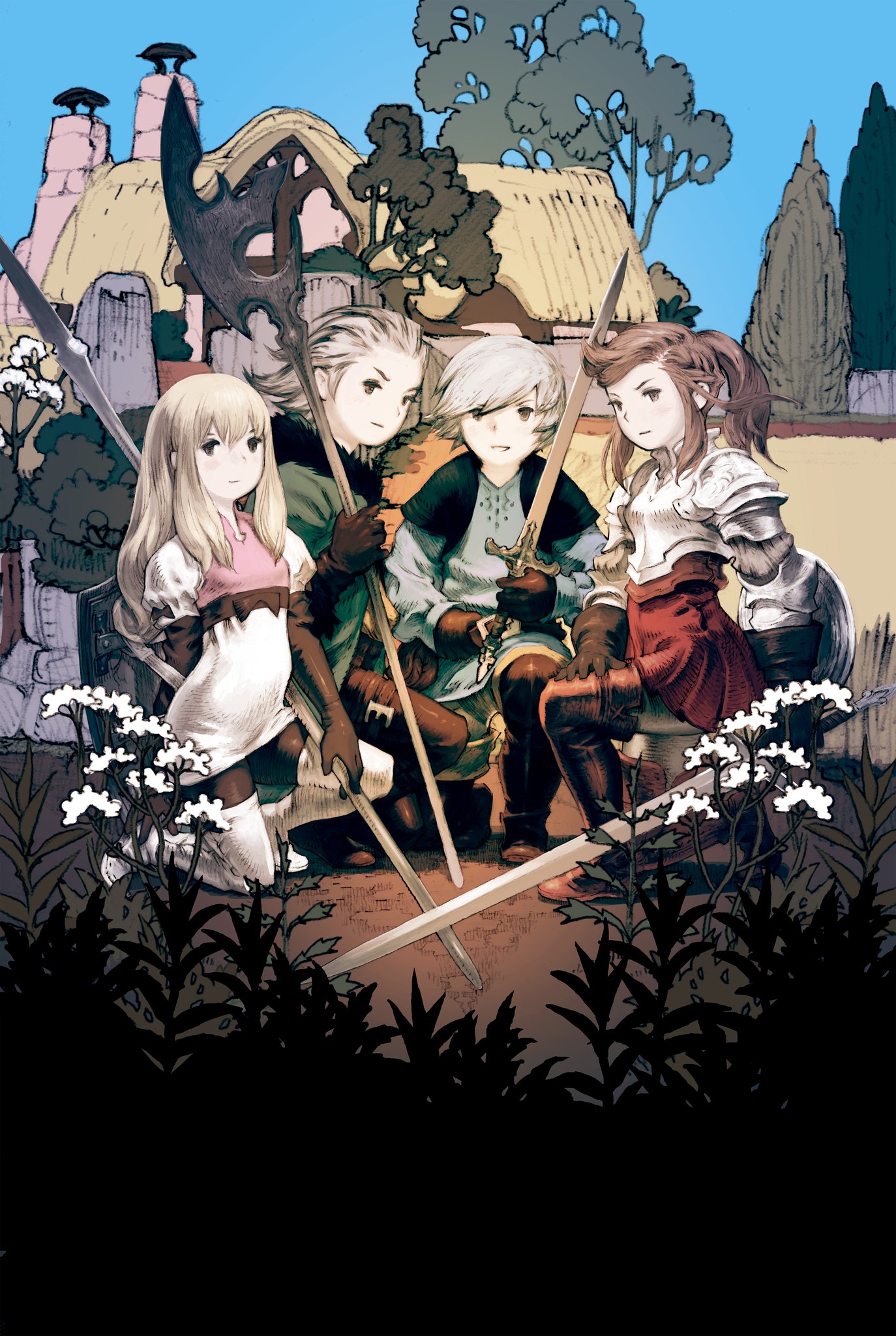 Final Fantasy: The 4 Heroes of Light — Key Art」