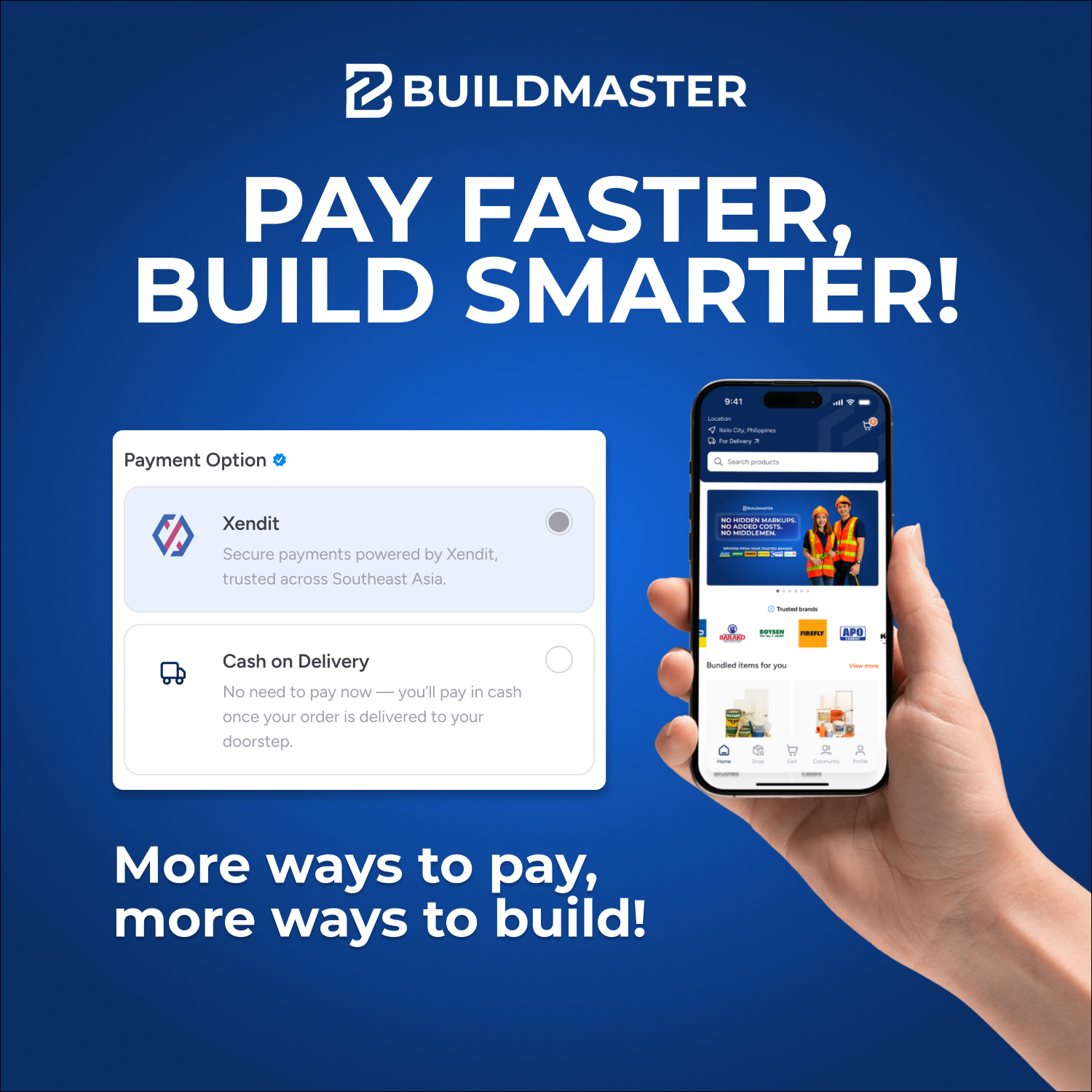 Buildmaster.ph - Walang hassle sa bayaran! We’ve got BillEase, Credit ...