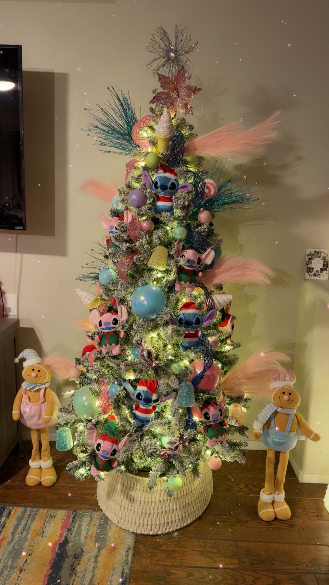 青と白のクリスマスツリー❣️Stitch_luv❣️ Lilo and stitch