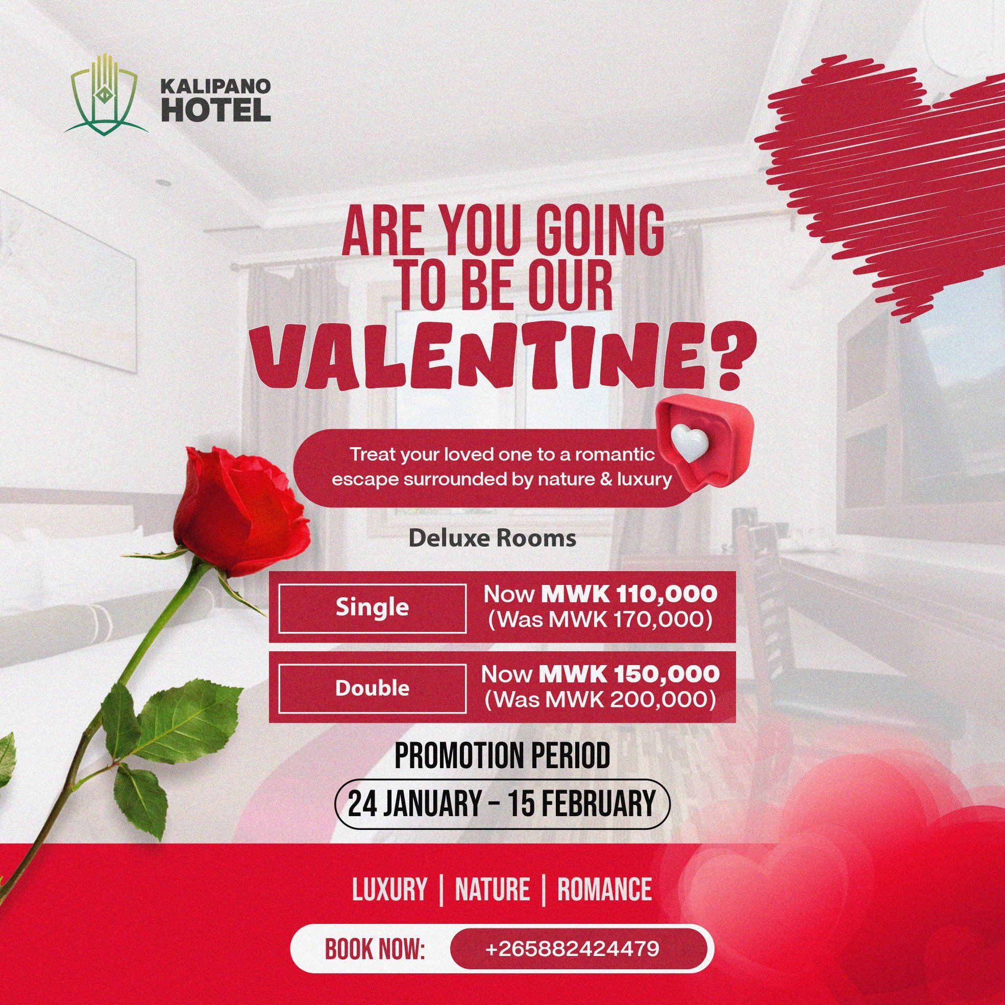 Kalipano - If you accept to be our Valentine, we are delighted to offer ...