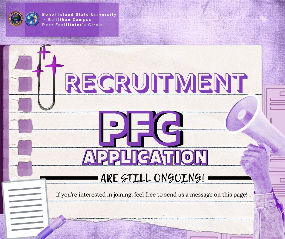 Hello ka... - BISU Balilihan- Peer Facilitators' Circle | Facebook