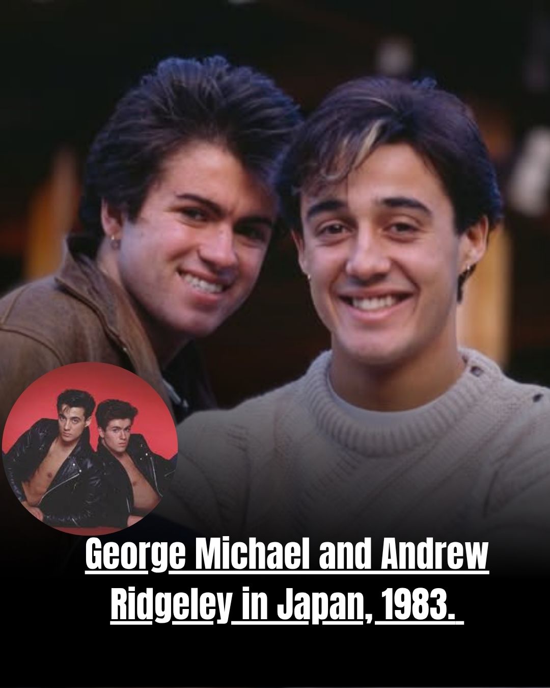 Wham!'s George Michael and Andrew Ridgeley during the duo's 10-day