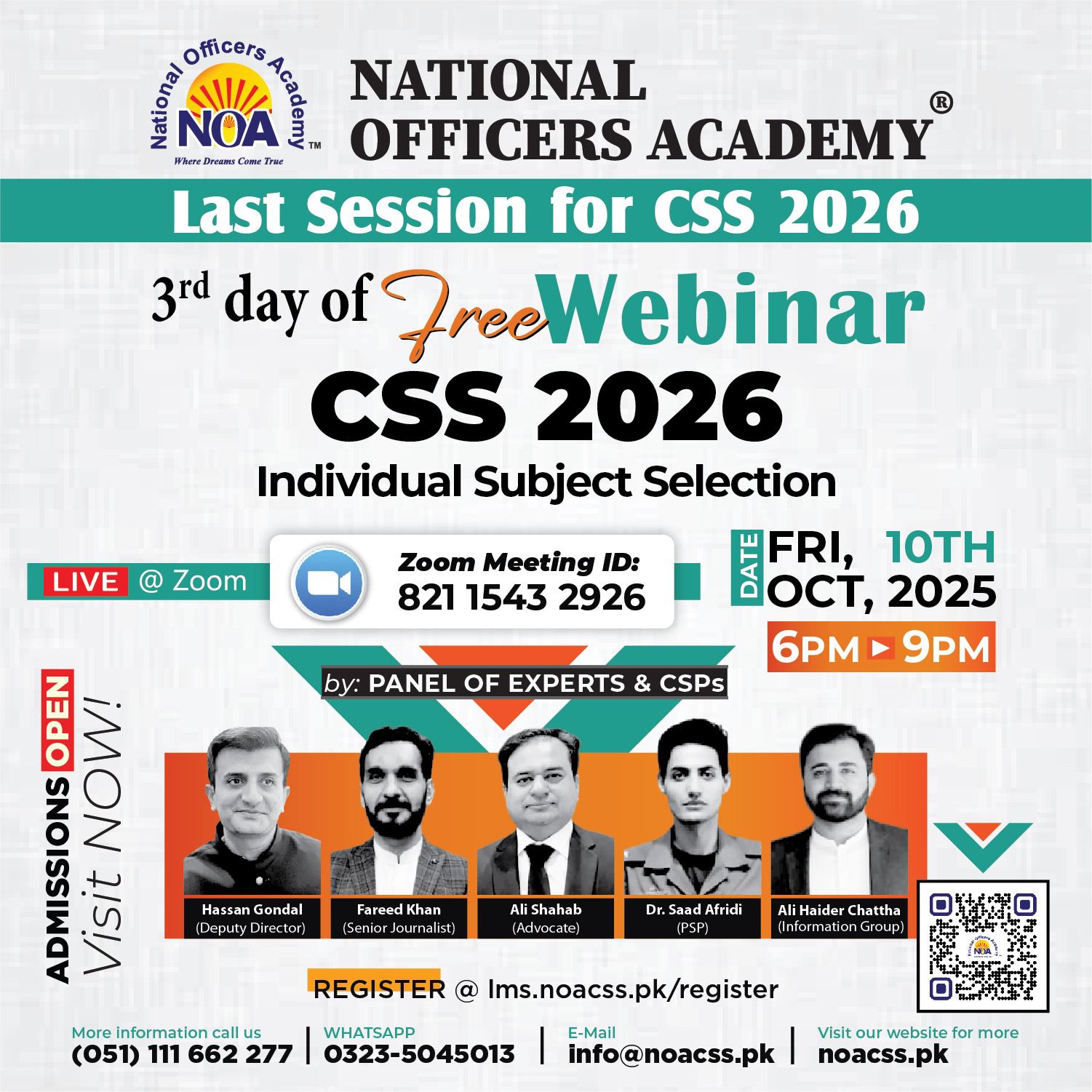 🚨𝐑𝐄𝐆𝐈𝐒𝐓𝐄𝐑 𝐍𝐎𝐖🚨 ~ New Batch (Morning) for CSS '26 𝐒𝐭𝐚𝐫𝐭𝐢𝐧𝐠 𝐅𝐫𝐨𝐦: 3rd ...