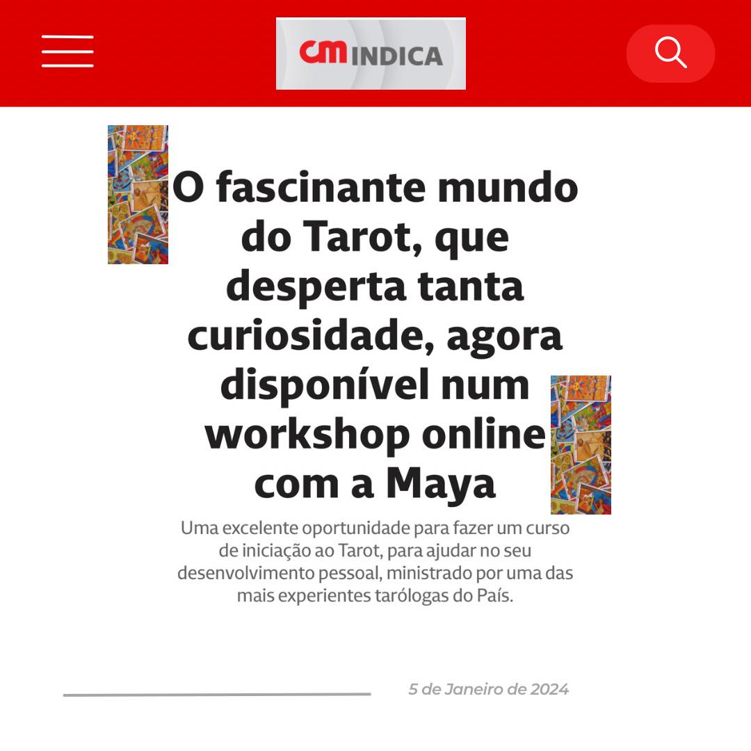 Workshop online de Tarot🙌... - Cartas da Maya - O Consultório