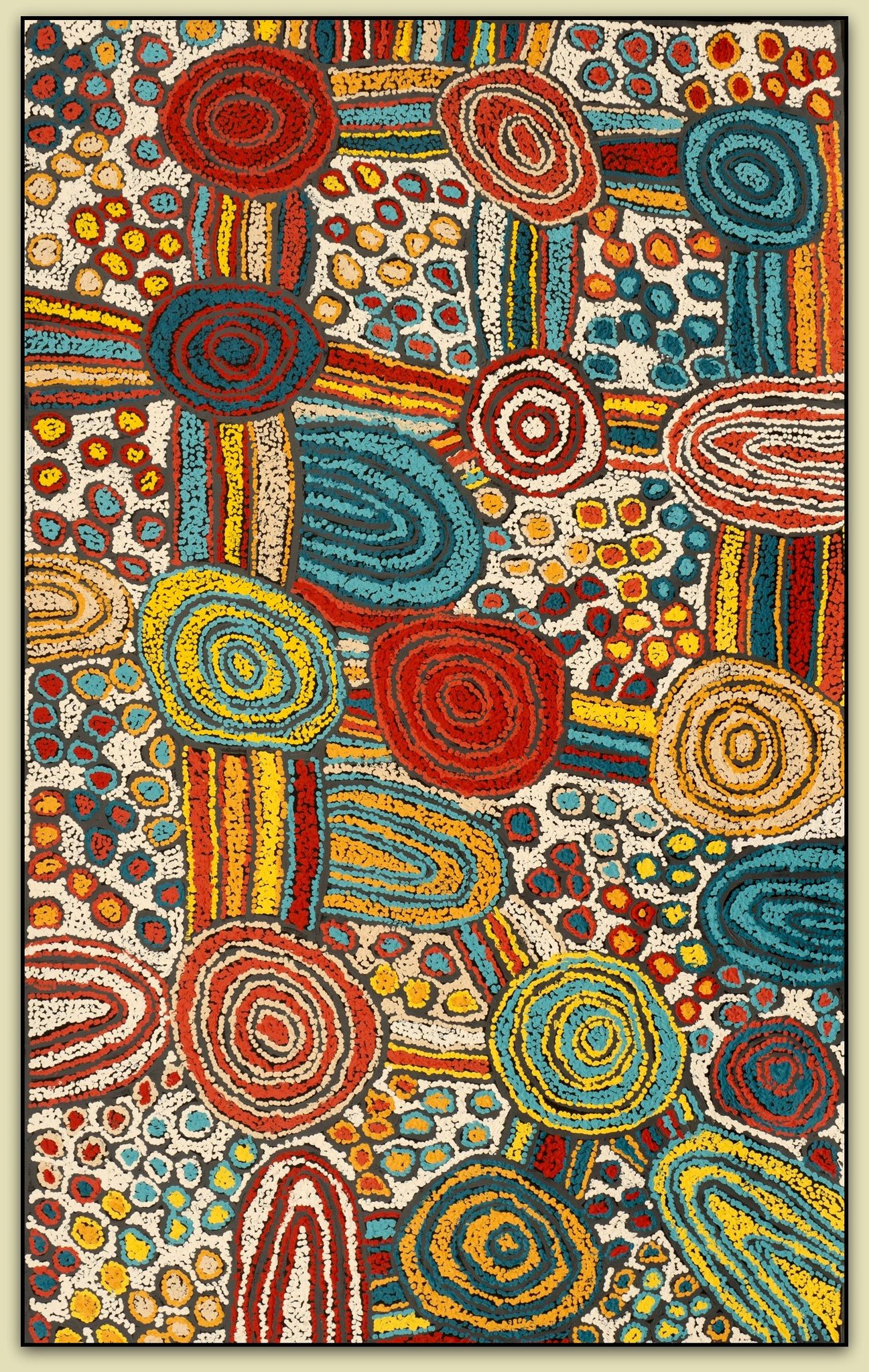 The bands of dots that sweep across Julie Nangala Robertson's