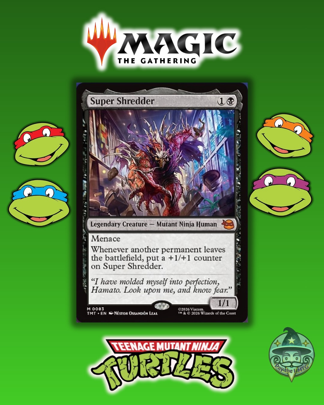 tmnt mtg cards Magic: The Gathering | Teenage Mutant Ninja Turtles - Turtle Team-Up a common is replaced with a TMNT card.) 3 Uncommons 1 Wildcard of any rarity 1 Rare or mythic rare 1 Traditional foil card of any rarity 1 Land card Michelangelo, the Heart  Teenage