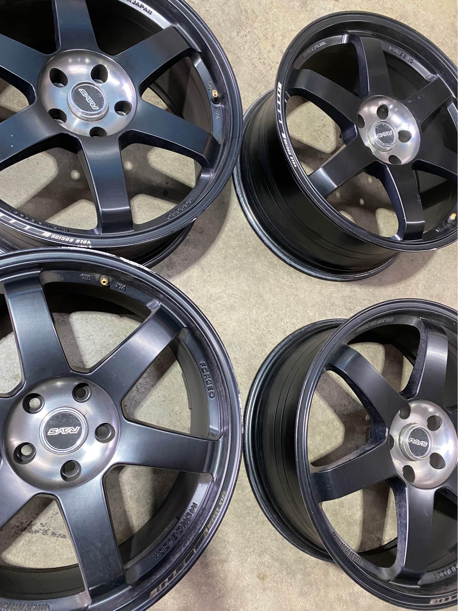 4 x used 19inch reps wheels rays look alike 19x8.5 5x114.3 small marks ...