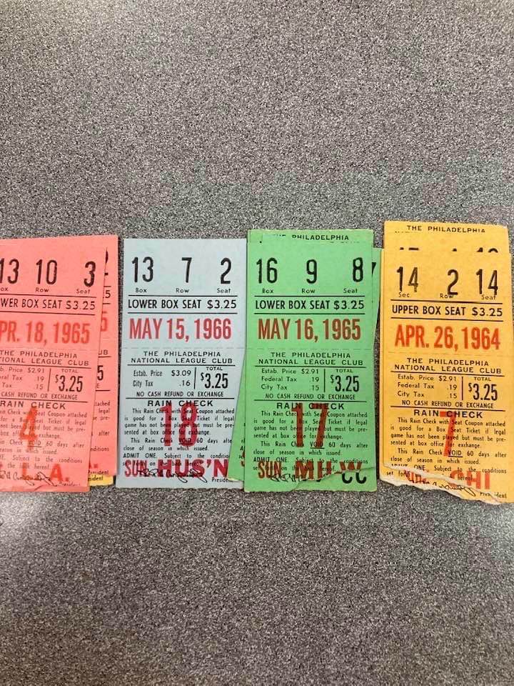 Lot De 5 Programmes Philadelphia Phillies 1973 + 4 Talons De Billets - MLB Baseball Collection