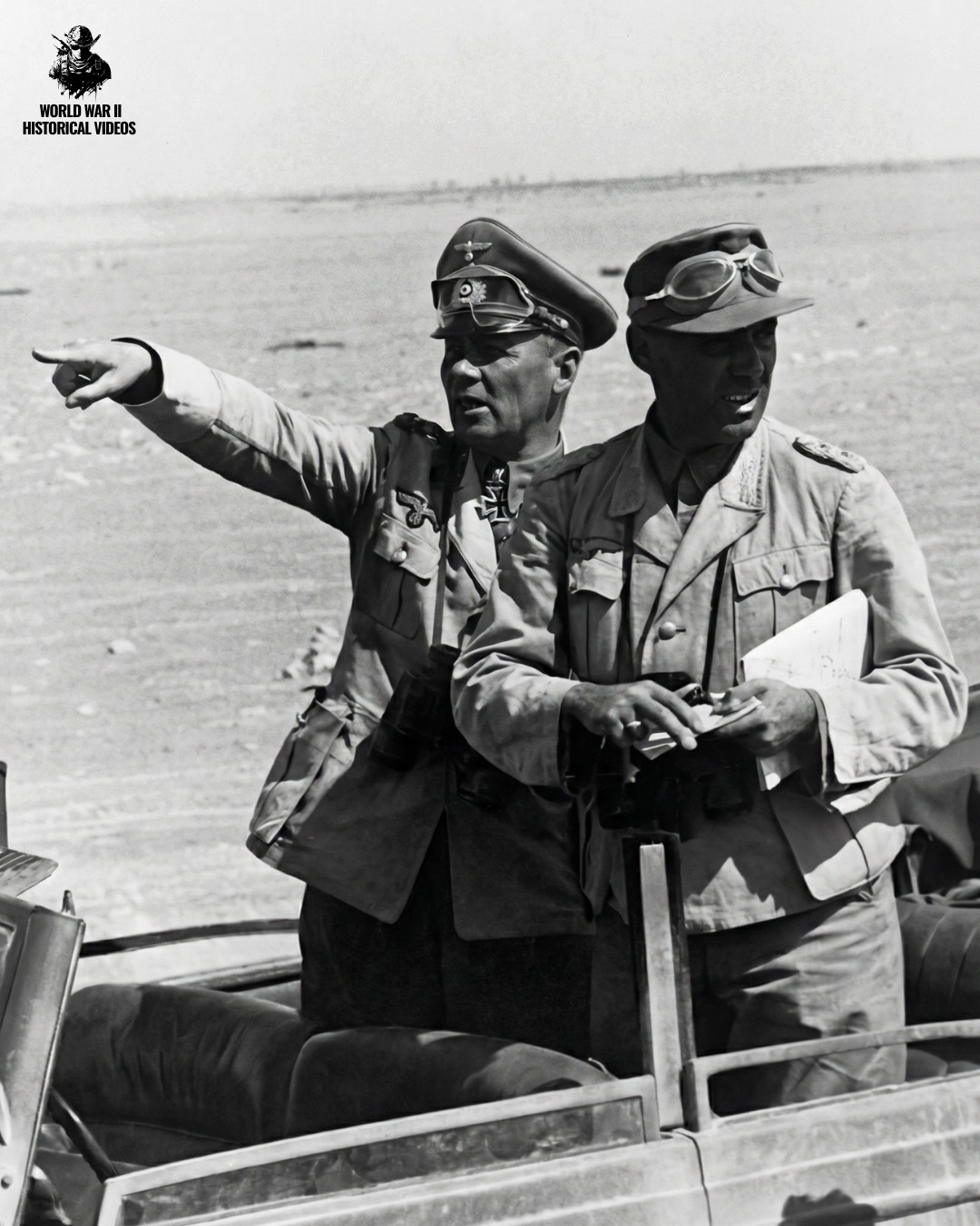 WORLD - In a scene from the North African campaign, senior Axis ...