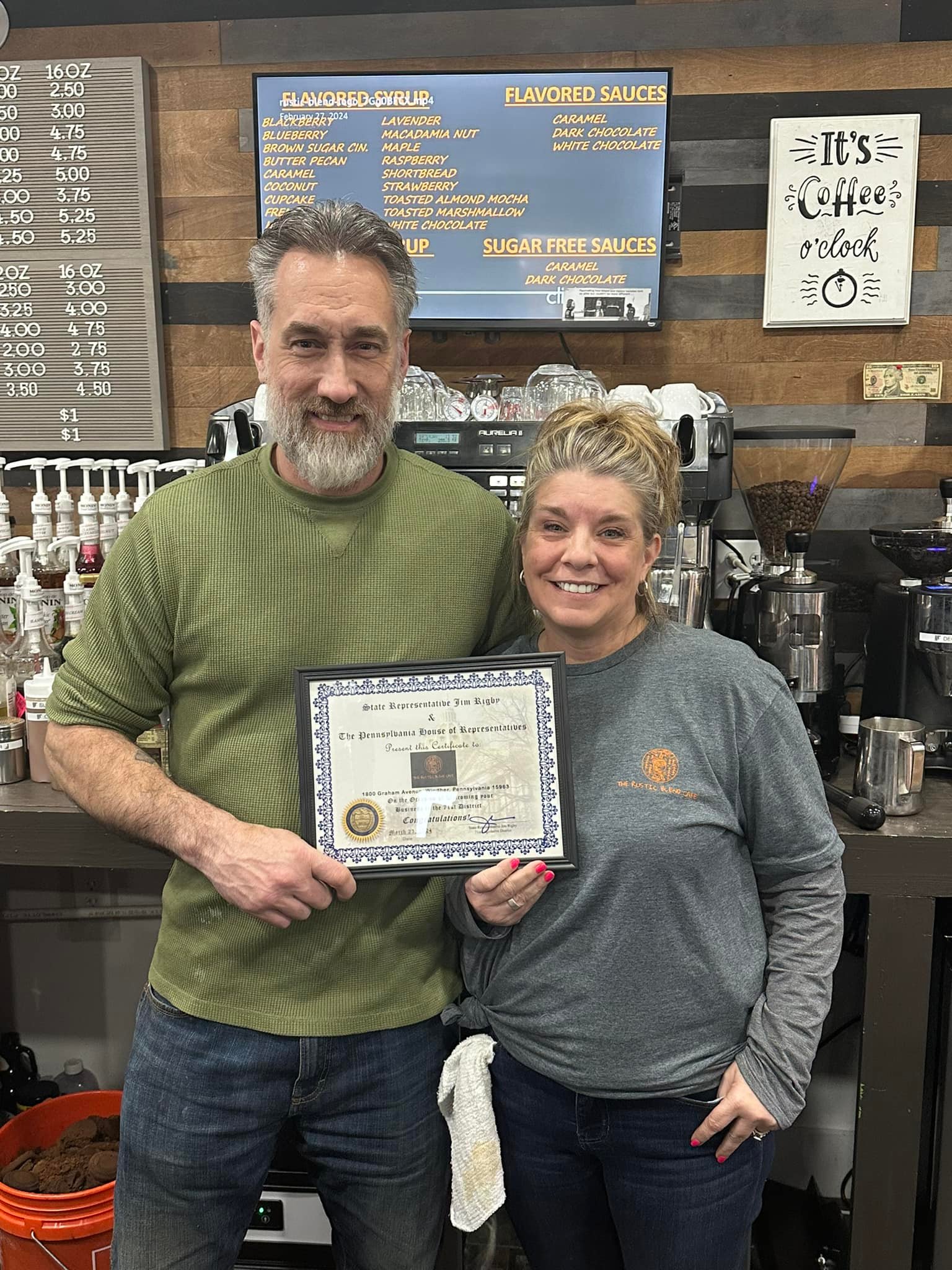 Stopped by “The Rustic Blend... - PA State Rep. Jim Rigby | Facebook