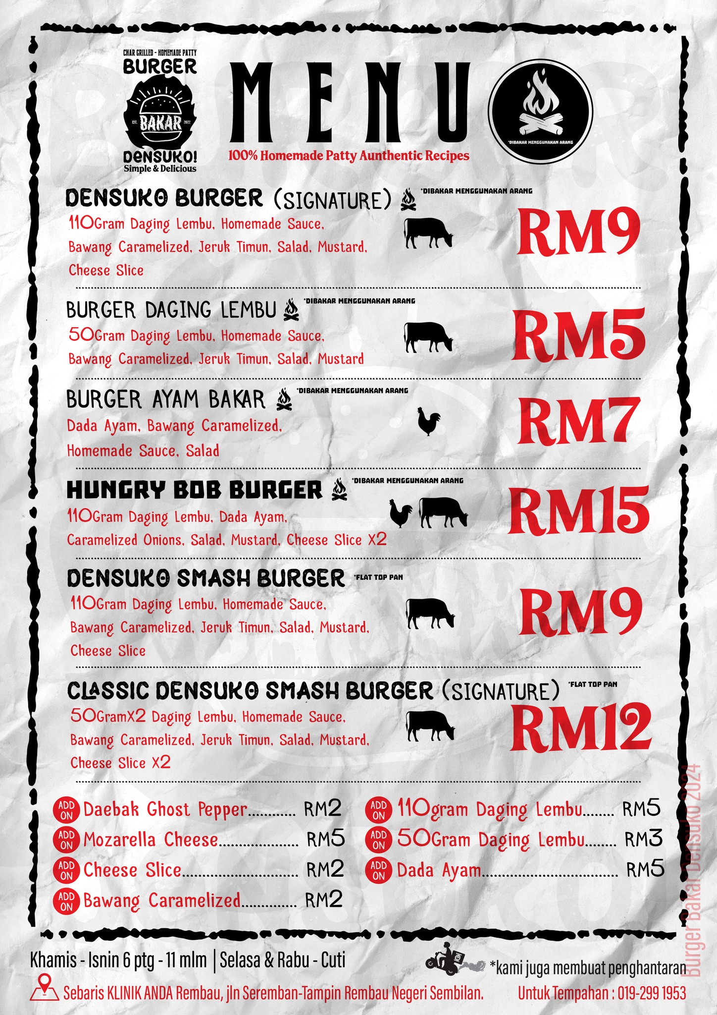 Burger Densuko | Rembau