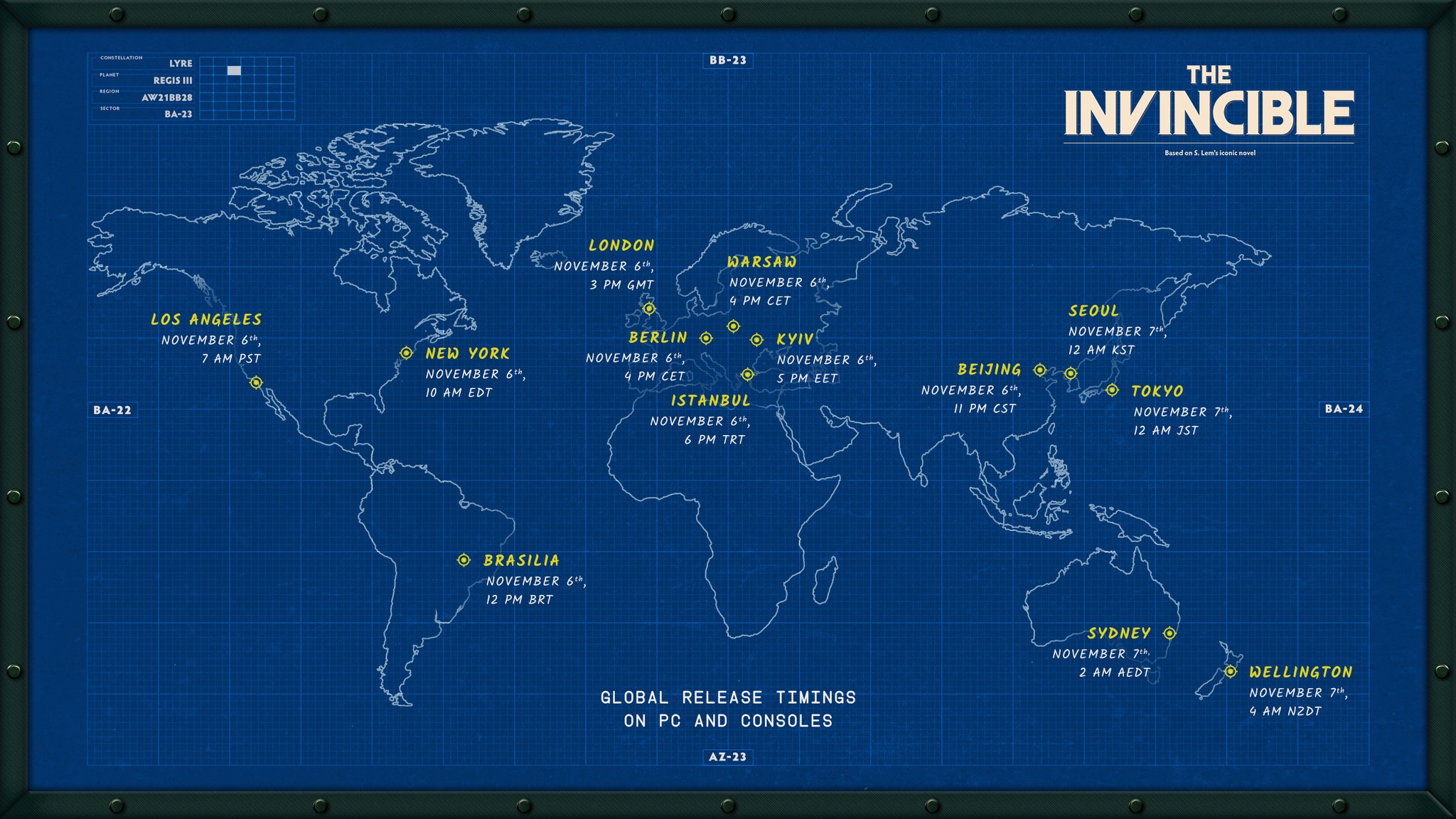 The Earth map of #TheInvincible... - Starward Industries