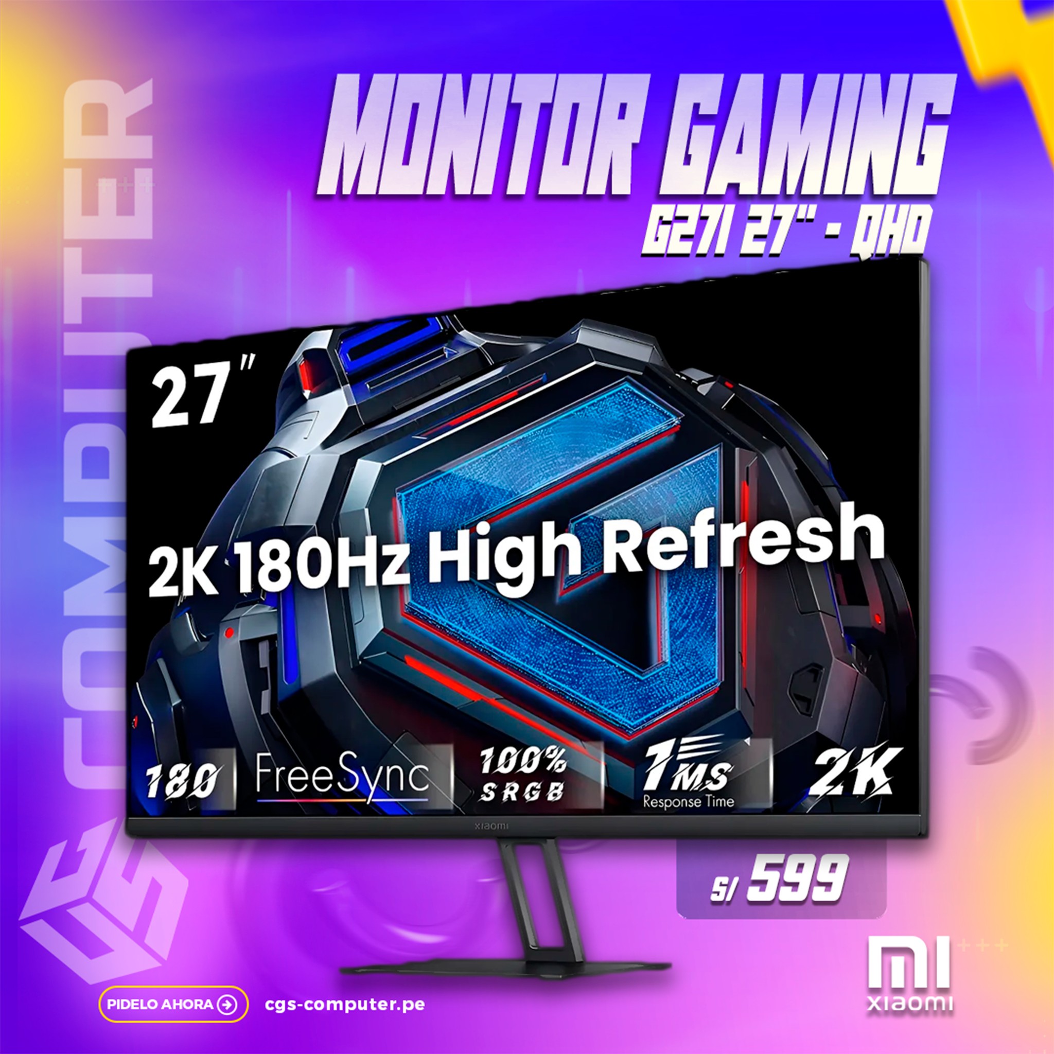 CGS Computer - ⚡ ¡DOBLE POTENCIA GAMER CON XIAOMI! ⚡... | Facebook