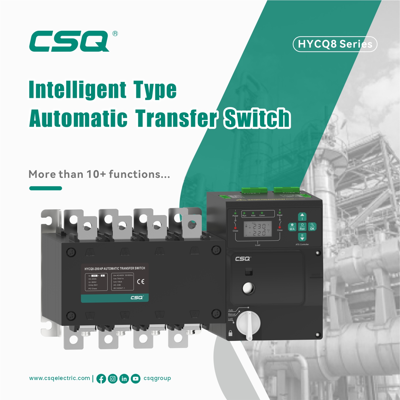 CSQ - ⚡ Introducing CSQ ATS HYCQ8 Series – The Smartest ATS Ever! 🧠🔌 🏗️ ...