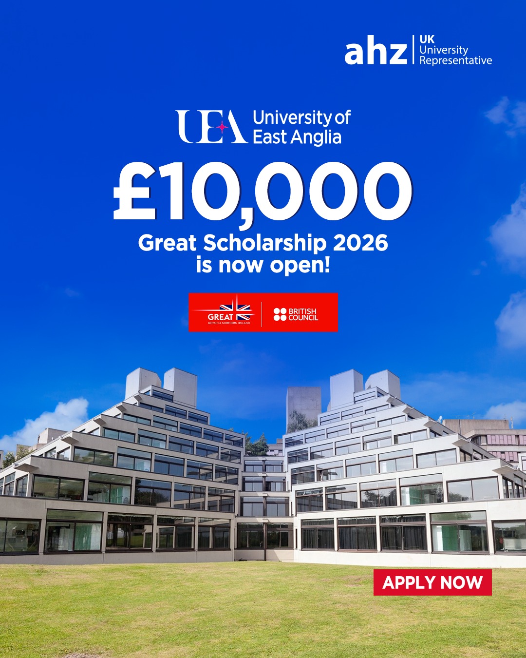 AHZ - £𝟏𝟎,𝟎𝟎𝟎 𝐆𝐑𝐄𝐀𝐓 𝐒𝐜𝐡𝐨𝐥𝐚𝐫𝐬𝐡𝐢𝐩𝐬 at the University of East Anglia (UEA ...