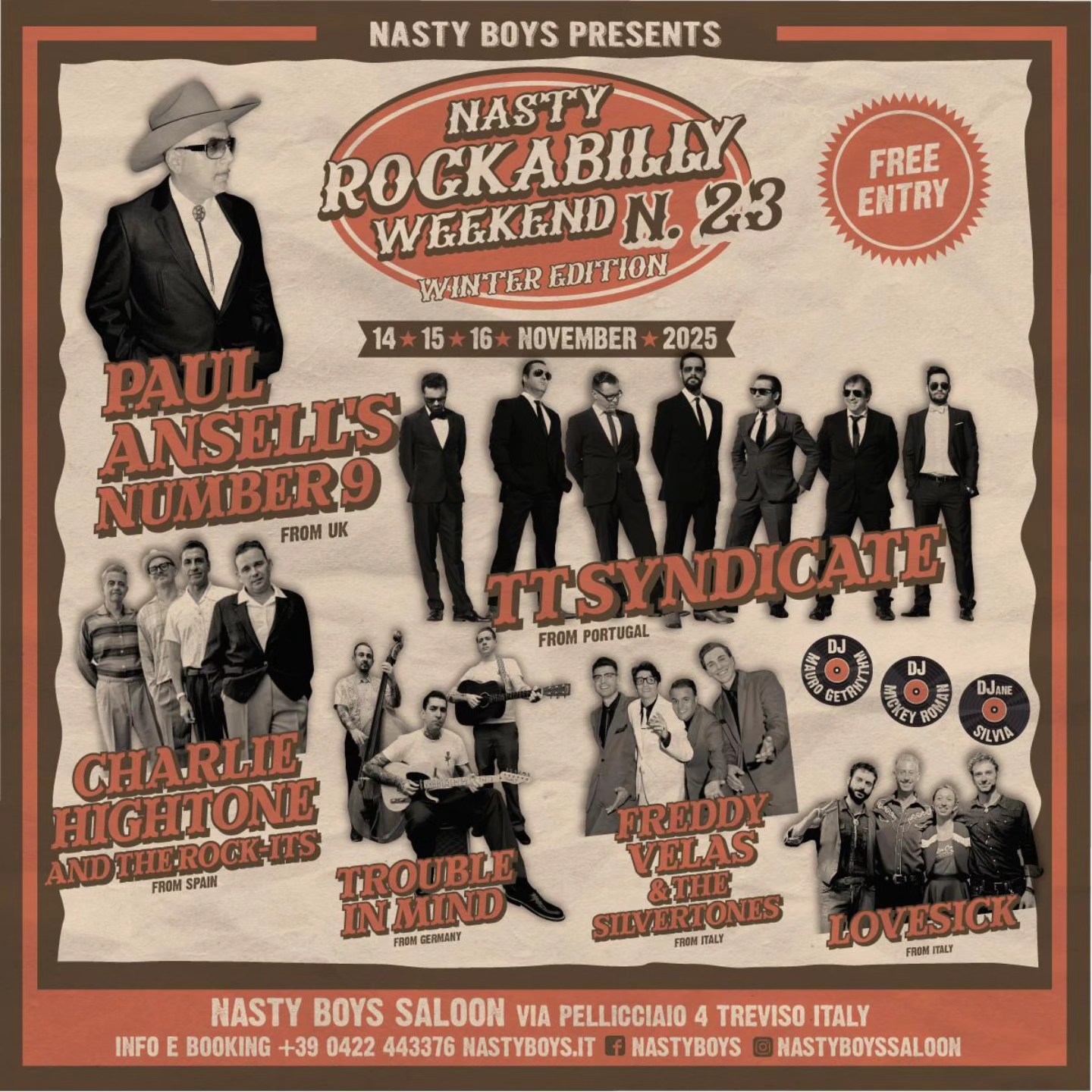 Nasty Rockabilly weekend n°23 14-15-16 November 2025 