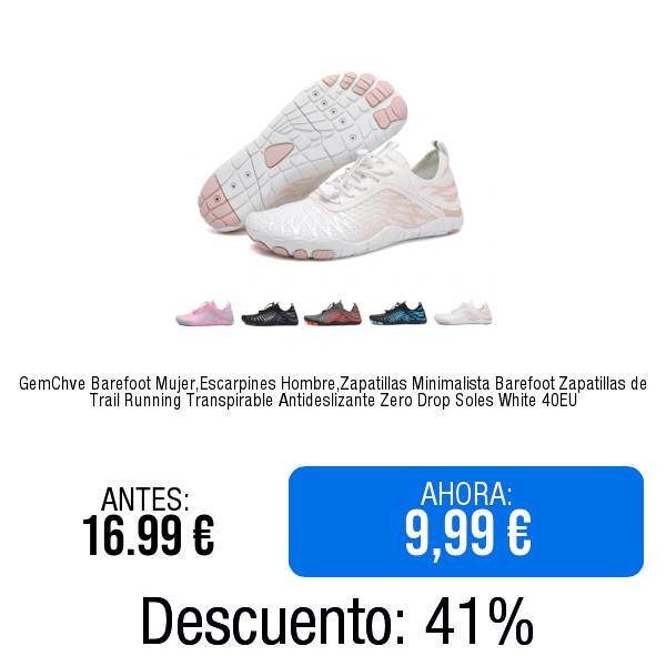 Zapatillas Transpirables Zapatillas Barefoot Mujer IVQDZL - Ligeras, Zero Drop, Antideslizantes, Perfectas Para Pies Anchos Barefood Mujer