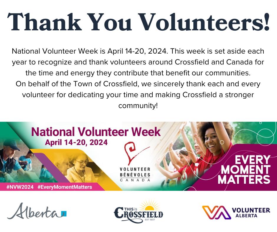 The theme for National Volunteer Week... - Town of Crossfield