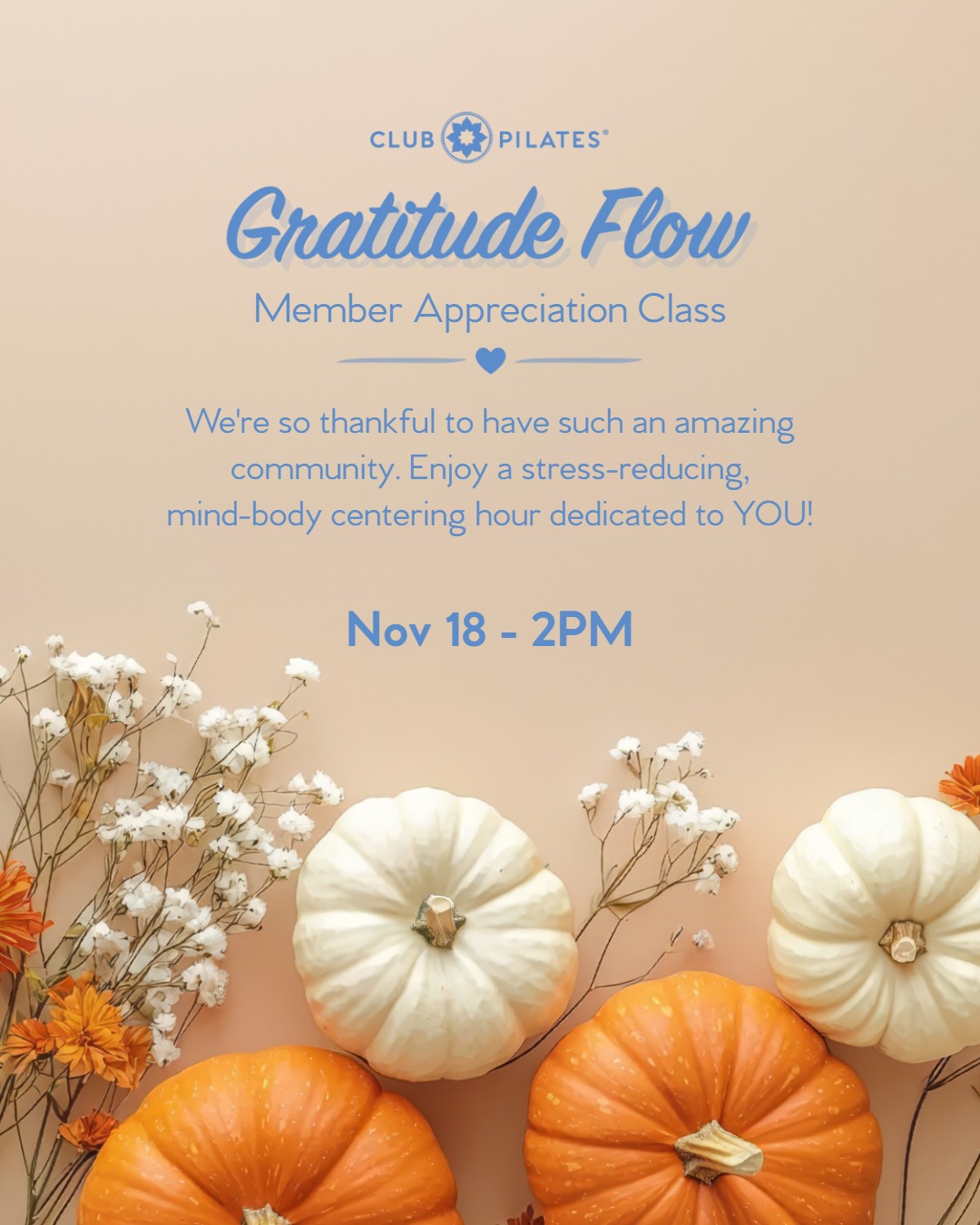 Club Pilates - Gratitude Flow We’re so grateful for... | Facebook