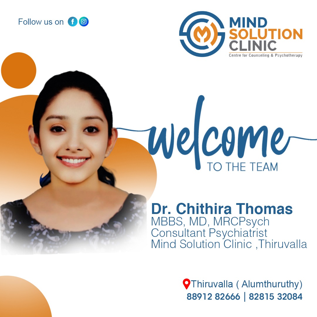 A warm welcome to 👩🏻‍⚕️Dr. Chithira... - Mind Solution Clinic | Facebook