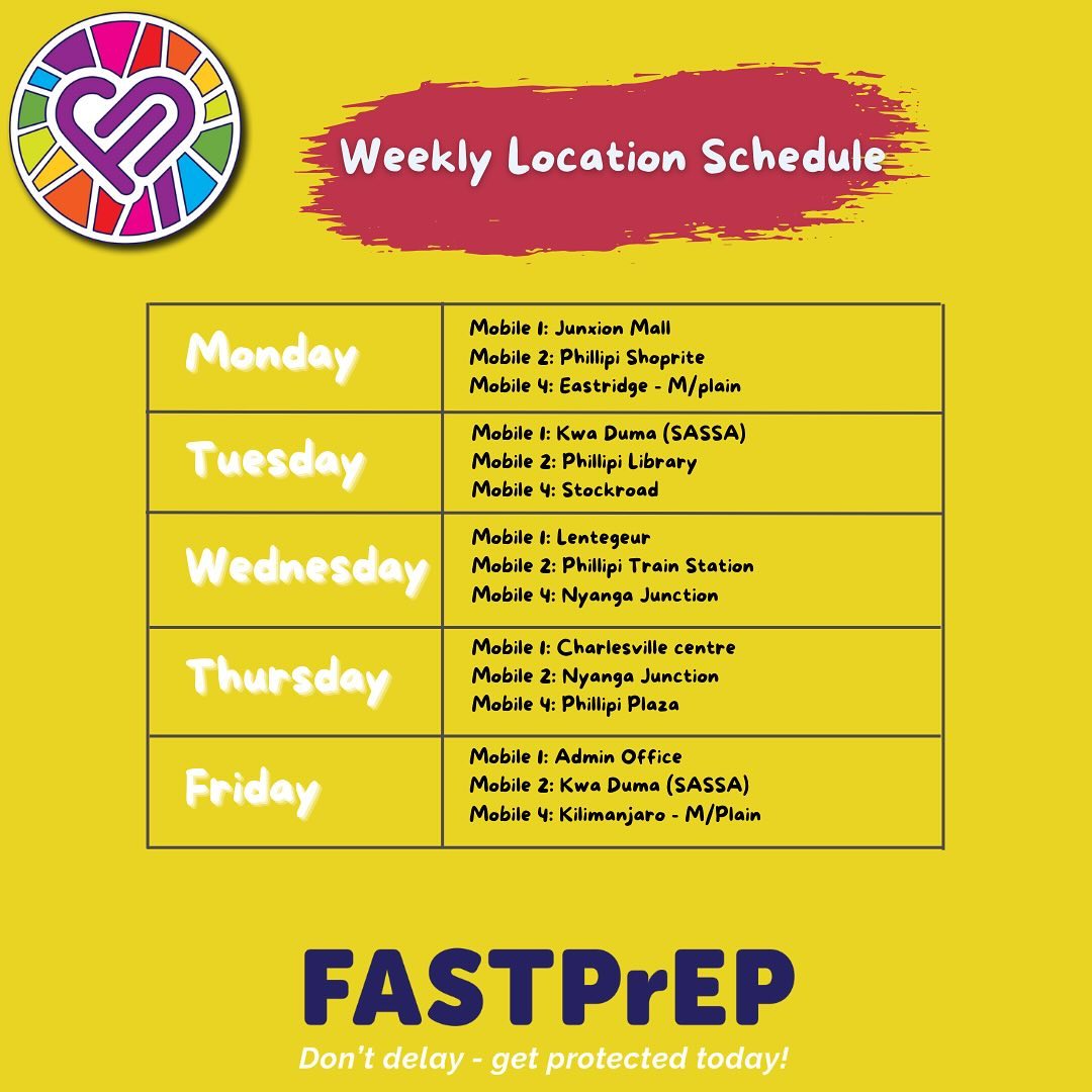 FastPrep - ⭐️ Weekly Location Schedule 🚑 #fastprep... | Facebook