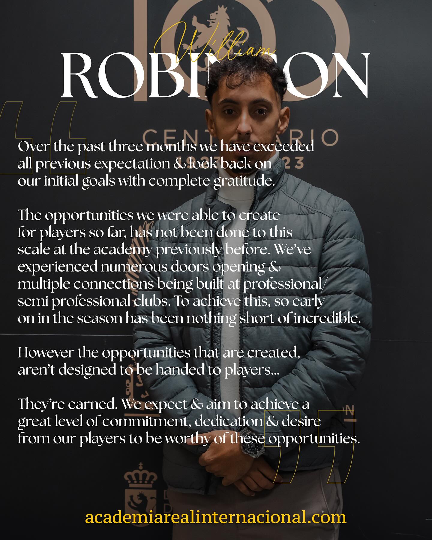 𝗔𝗰𝗮𝗱𝗲𝗺𝘆 𝗙𝗼𝘂𝗻𝗱𝗲𝗿 𝗮𝗻𝗱... - Academia de Real Internacional | Facebook