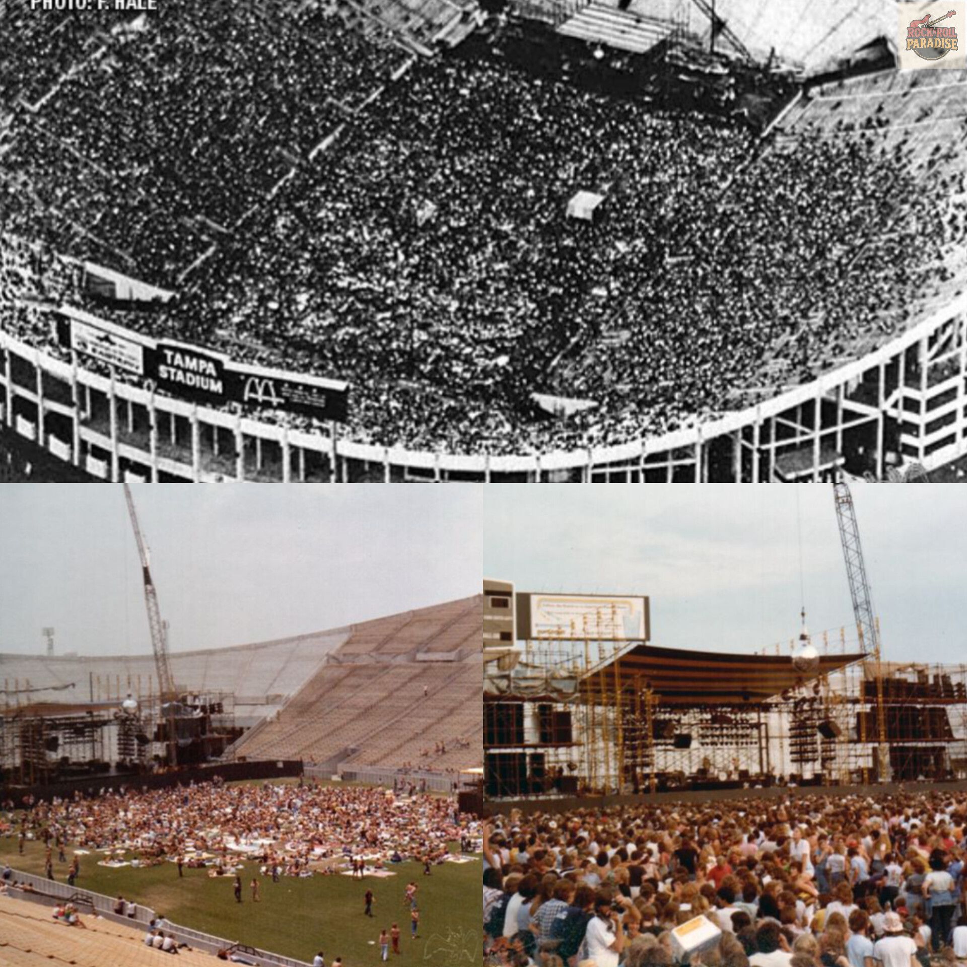 Rock - The Led Zeppelin concert in Tampa on June 3, 1977, at Tampa 
