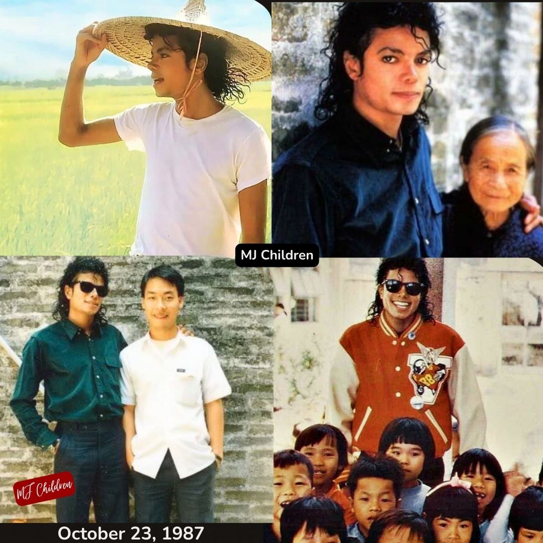 Michael Jackson visits Zhongshan, China during Bad tour