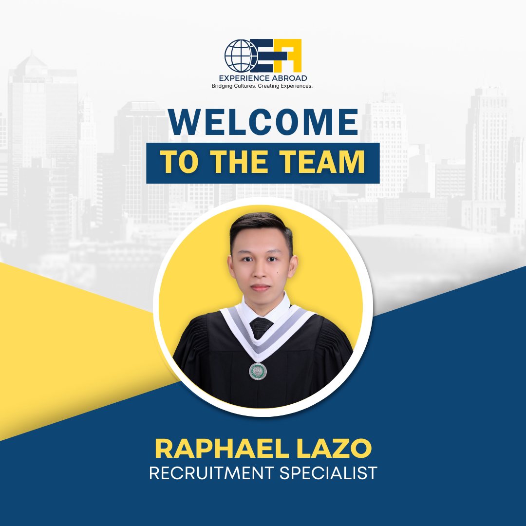 Experience - 🌟 Welcome to the Team, Raphael Lazo! 🌟 We are thrilled to ...