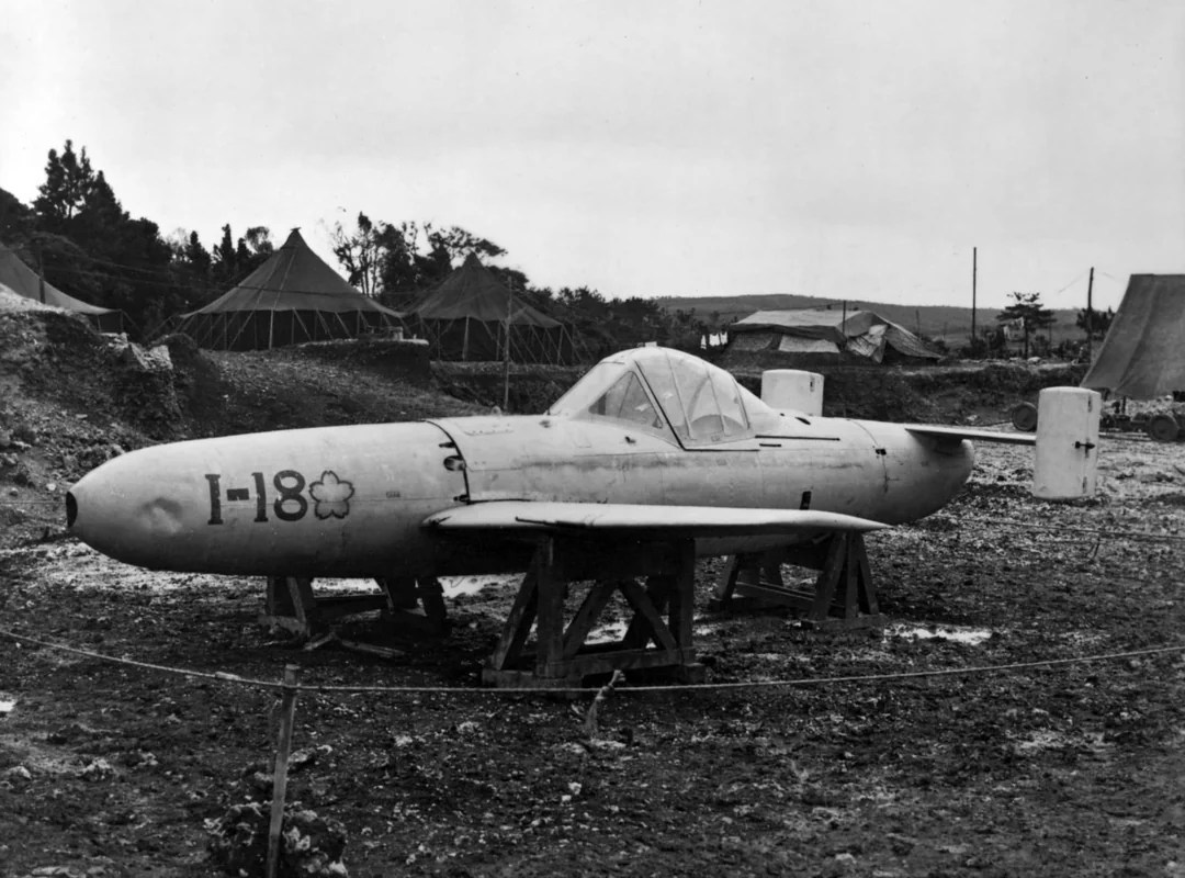Japanese ohka model 11 kamikaze aircraft