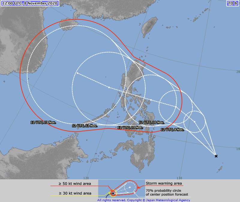 BAGYO ALERT: Narito ang latest forecast track ng Japan Meteorological ...