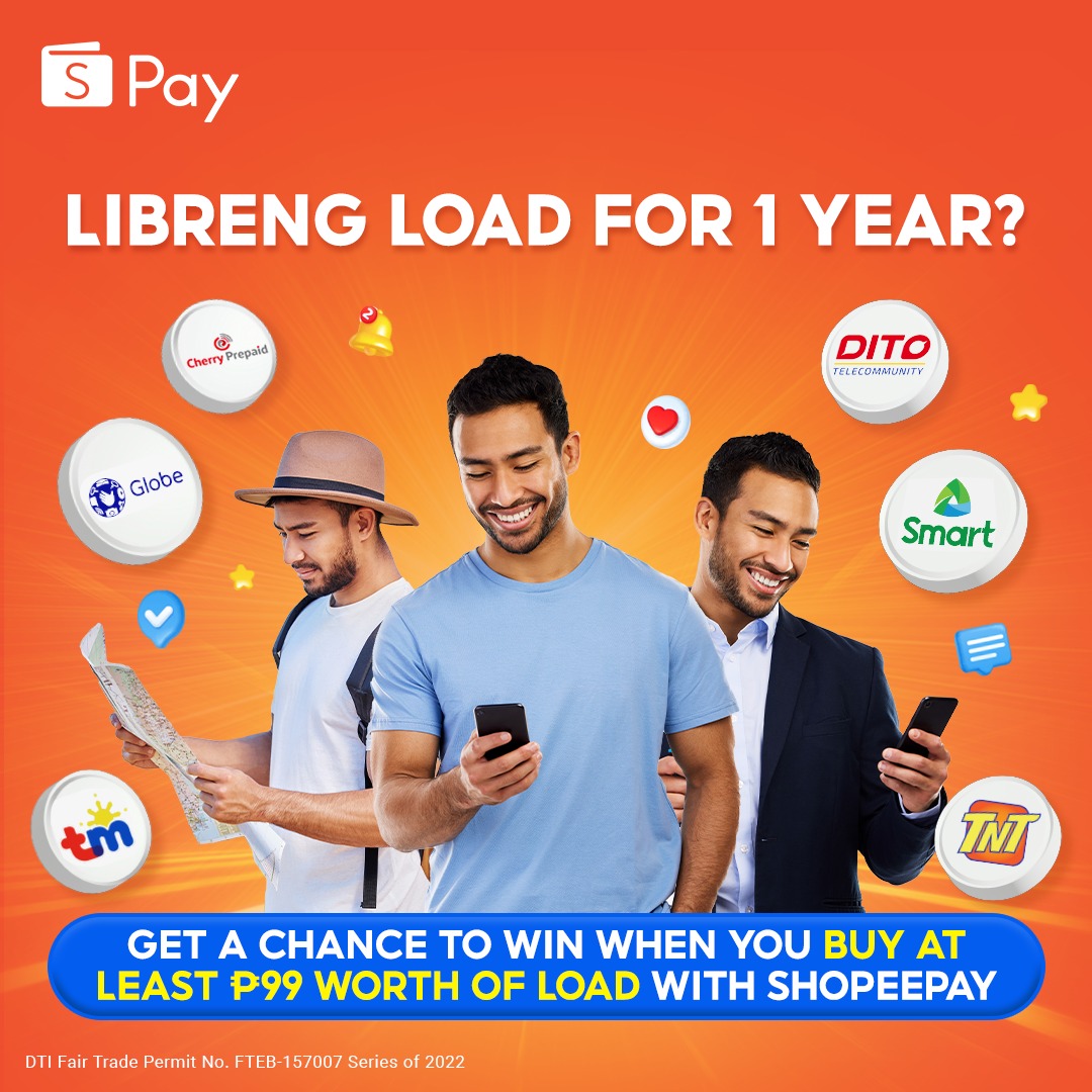 ShopeePay - Siguradong hindi ka mauubusan ng load and data dito! 🤳 ...