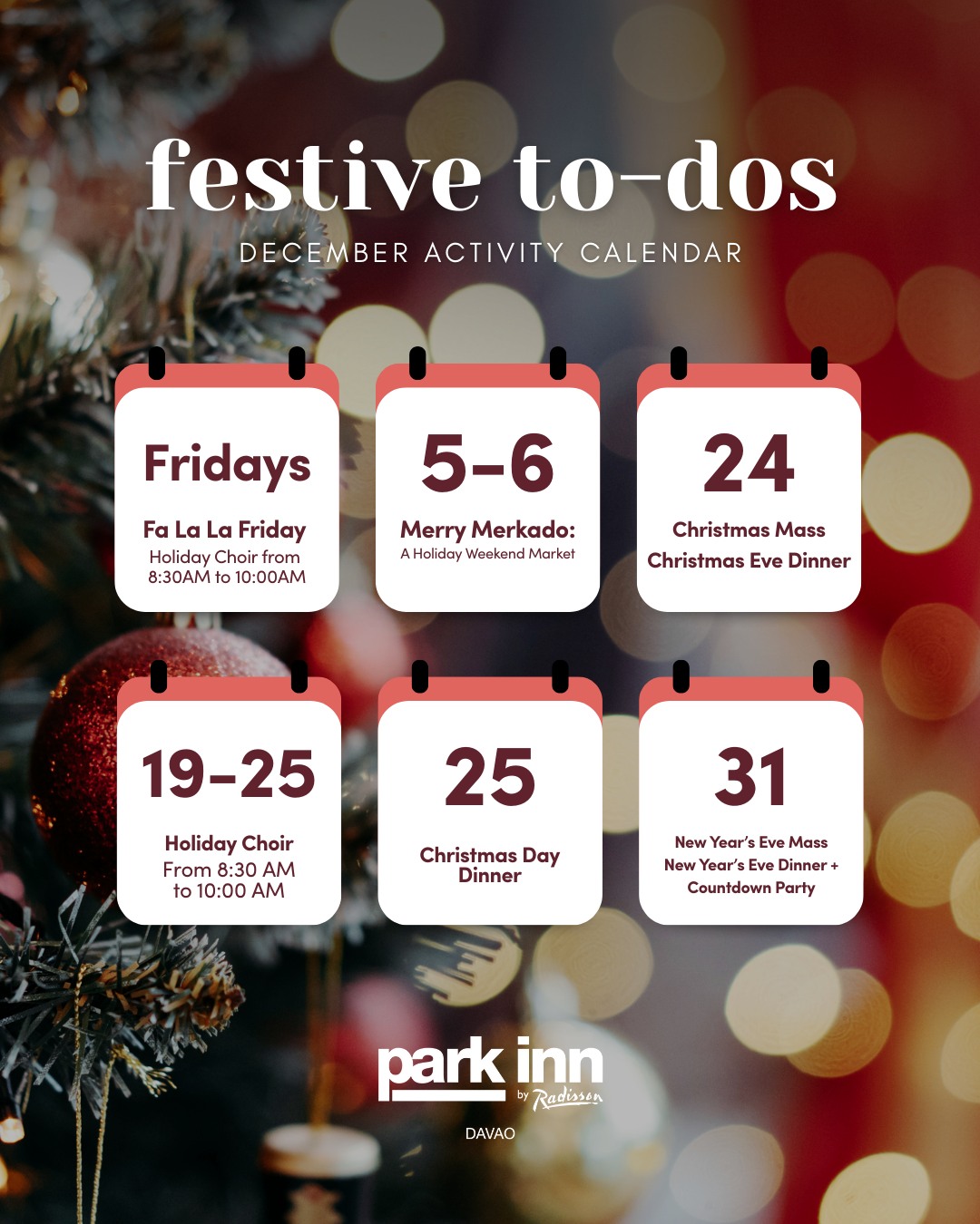 Park - Hello December! The countdown to Christmas officially begins 🎄⏳ ...