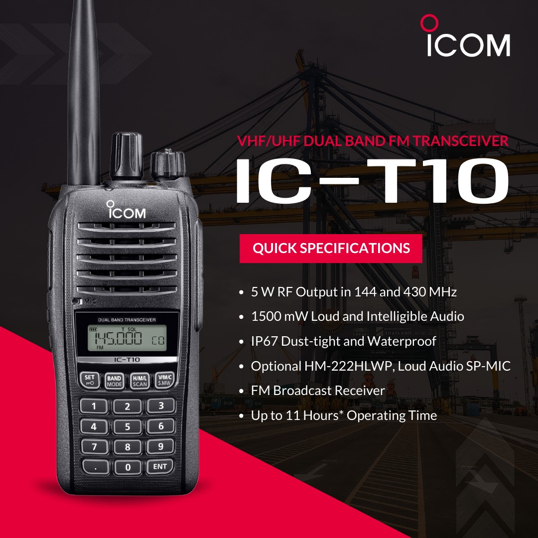 Icom T90a 800mhz radio reception capabilities