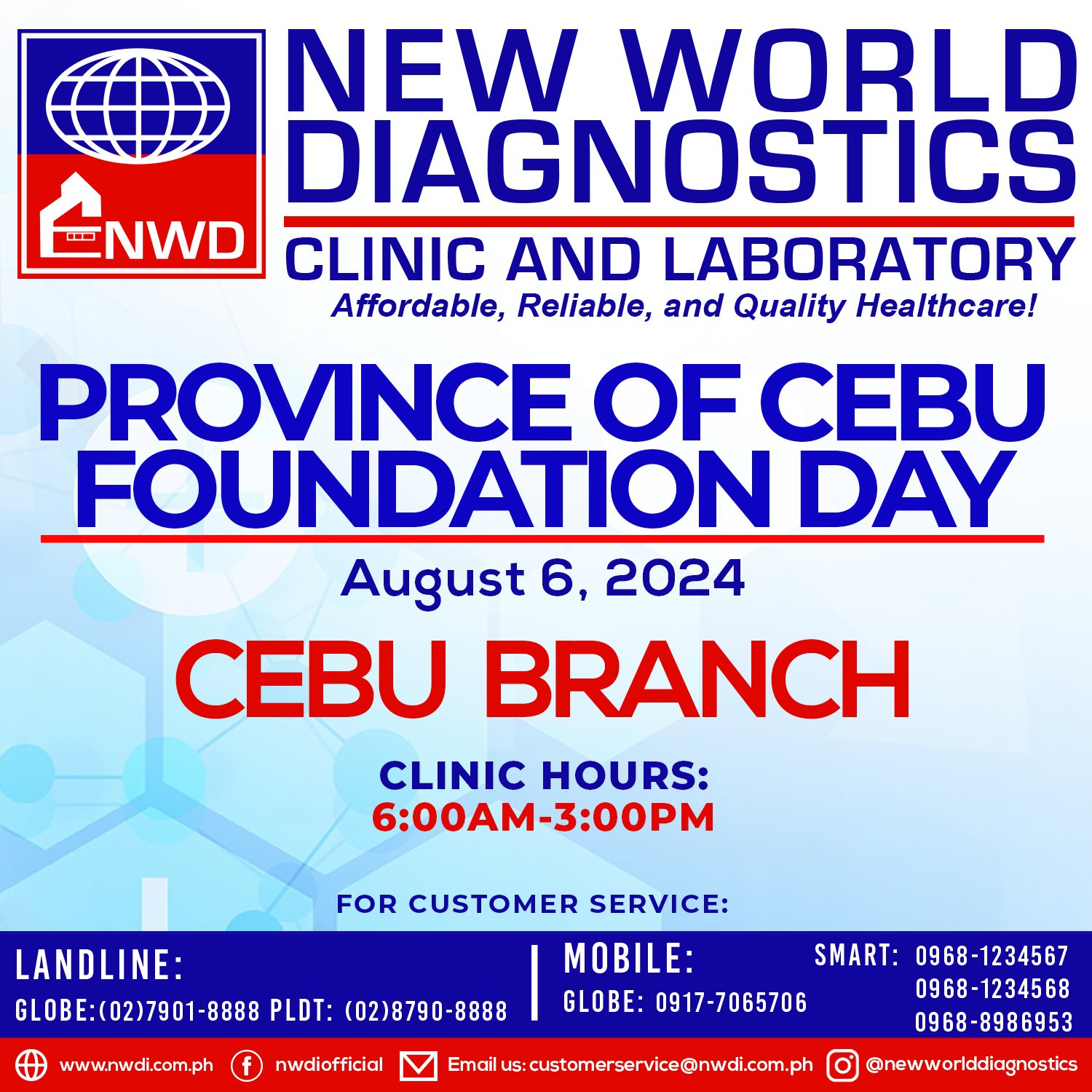 ATTENTION! August 6, 2024... - New World Diagnostics - NWDi