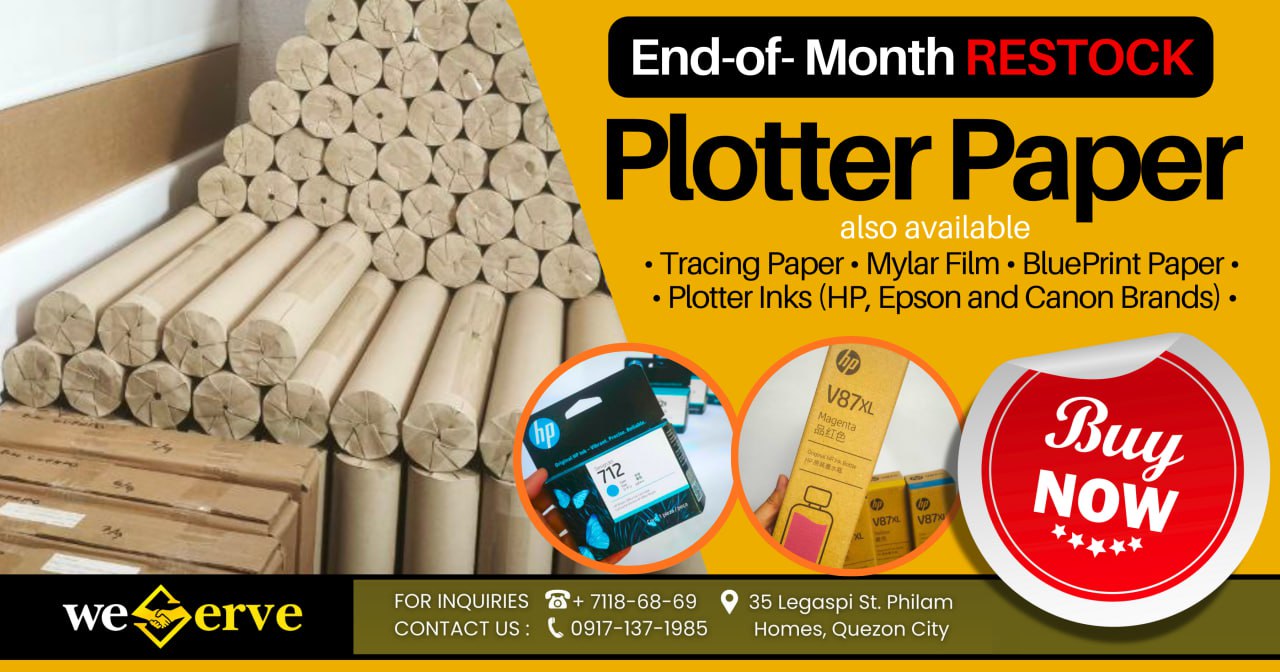 Budget-friendly plotter supplies... - WeServe Trading Inc. | Facebook