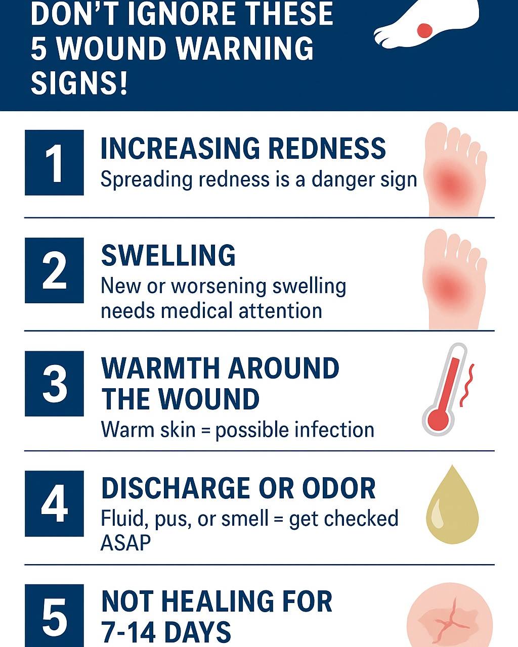 5 Warning Signs of a Diabetic Wound... - SR Ayush Hospital | Facebook